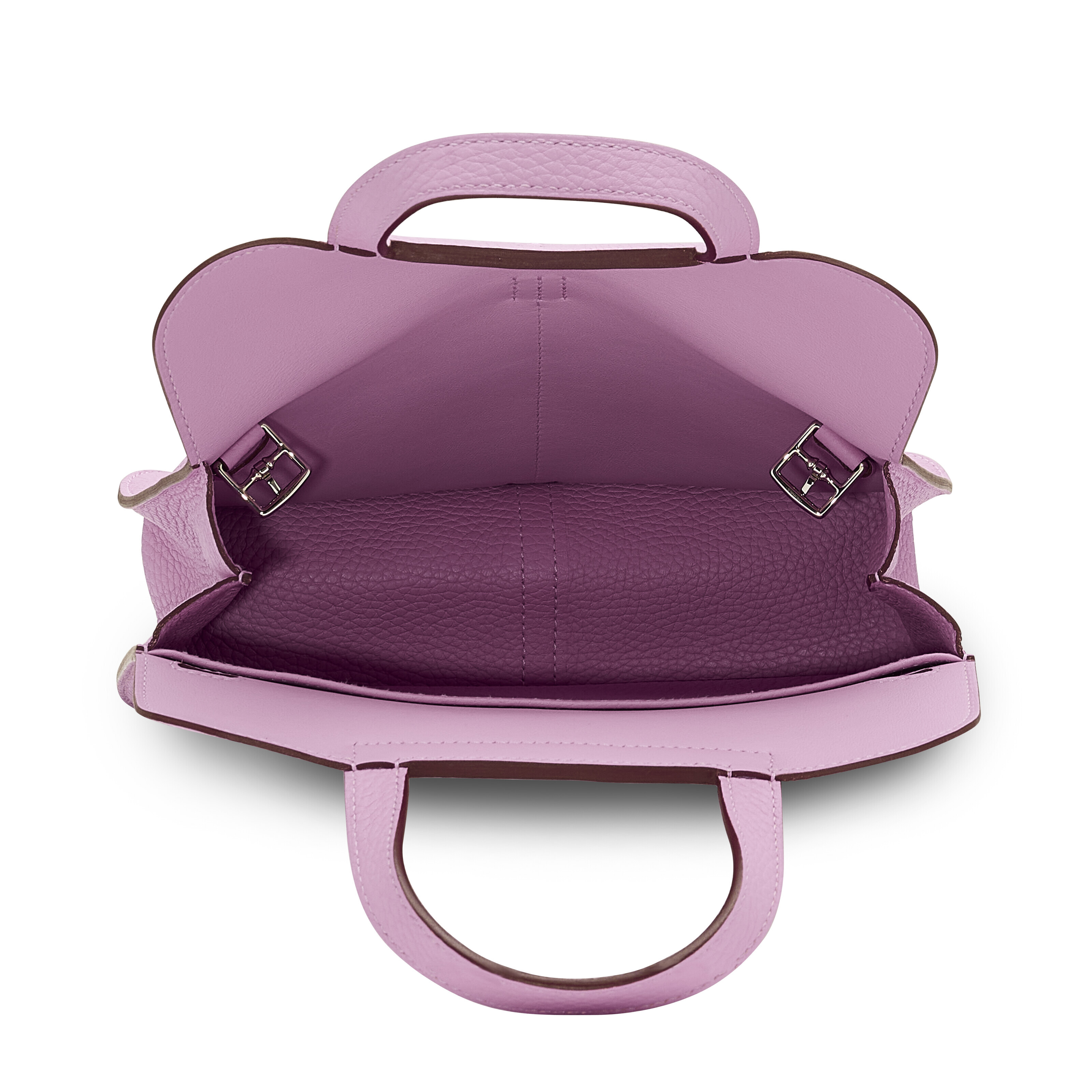 A MAUVE SYLVESTRE CLÉMENCE LEATHER HALZAN 25 WITH PALLADIUM