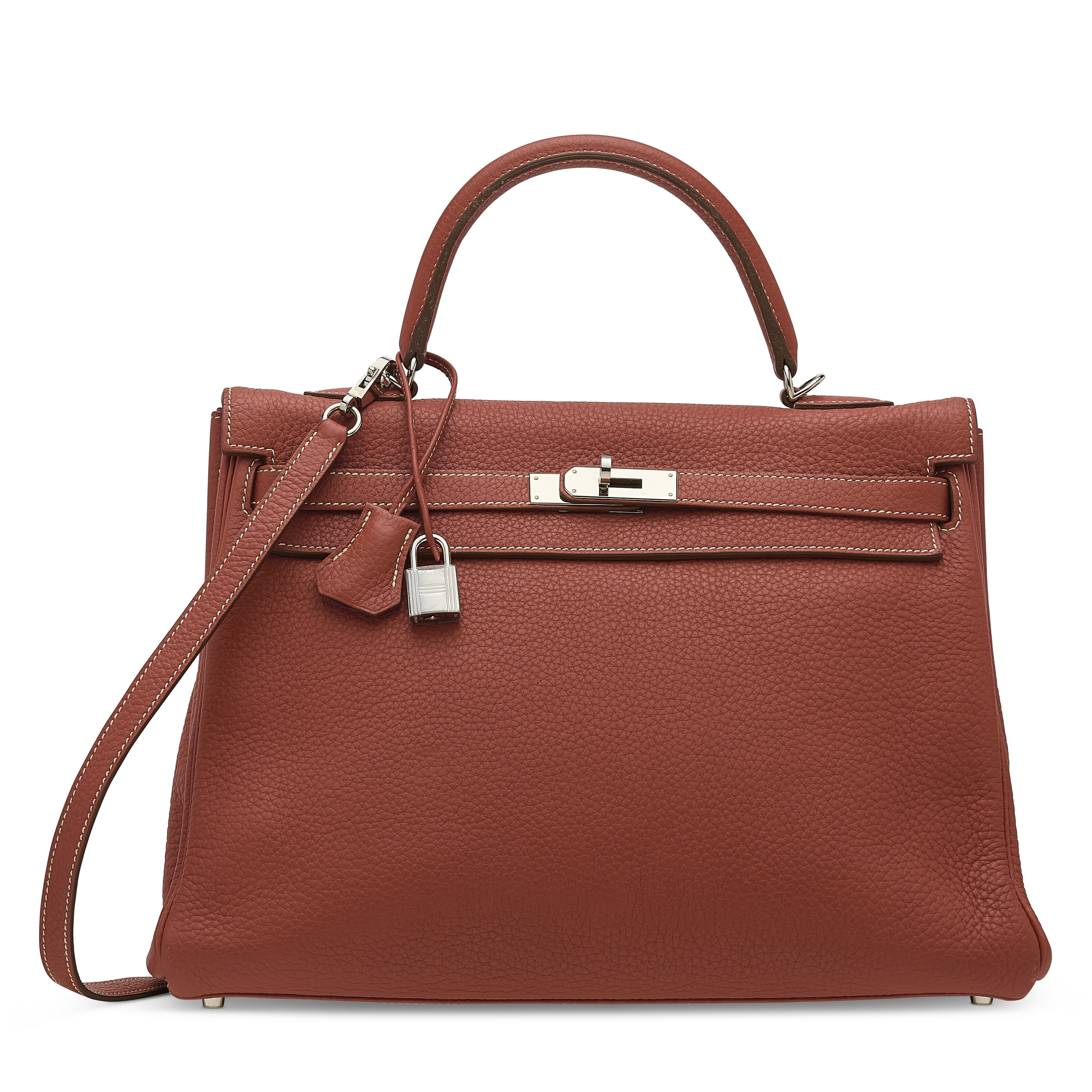 AN ÉTAIN SWIFT LEATHER BIRKIN 35 WITH PALLADIUM HARDWARE