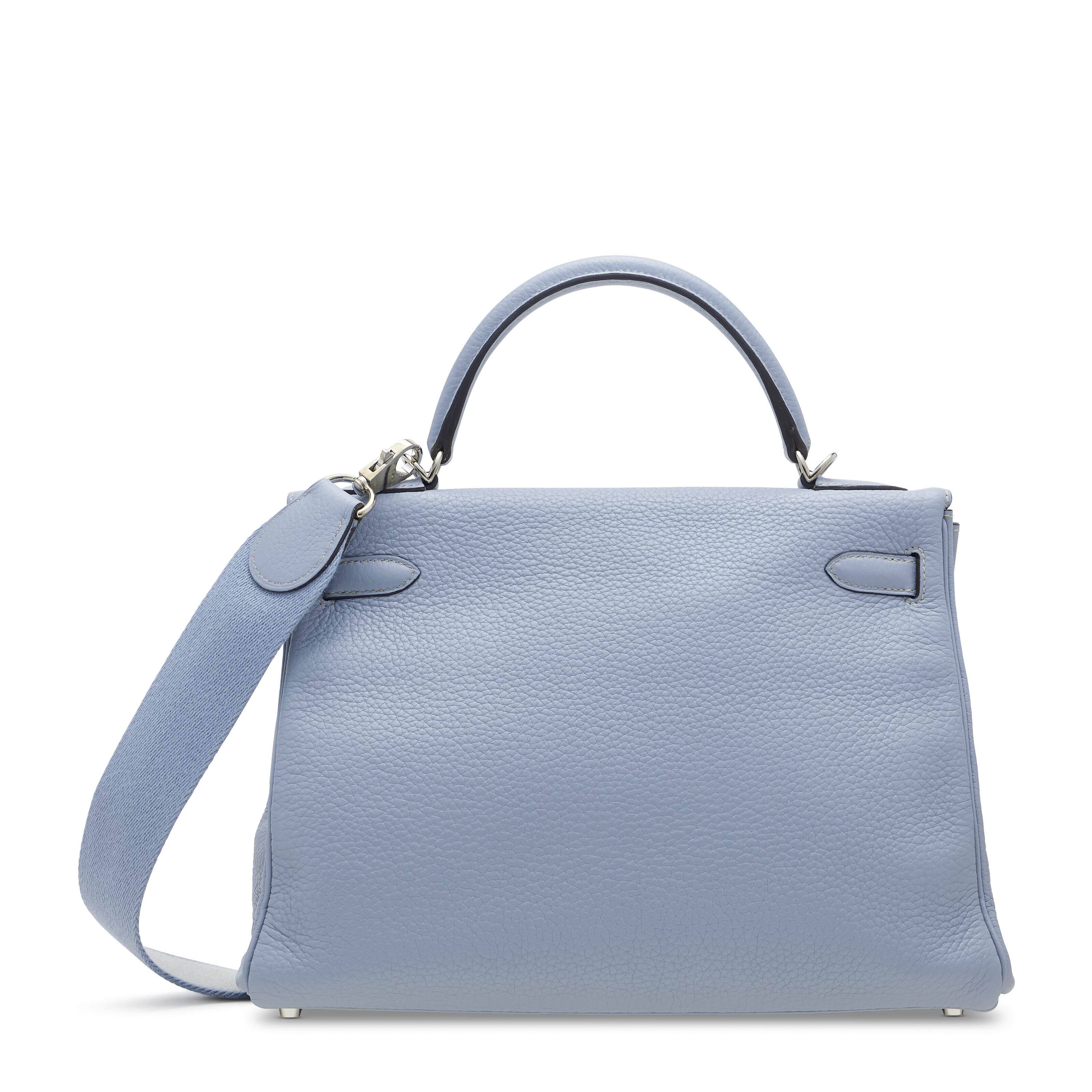 A BLEU LIN CLÉMENCE LEATHER RETOURNÉ KELLY AMAZONE 32 WITH