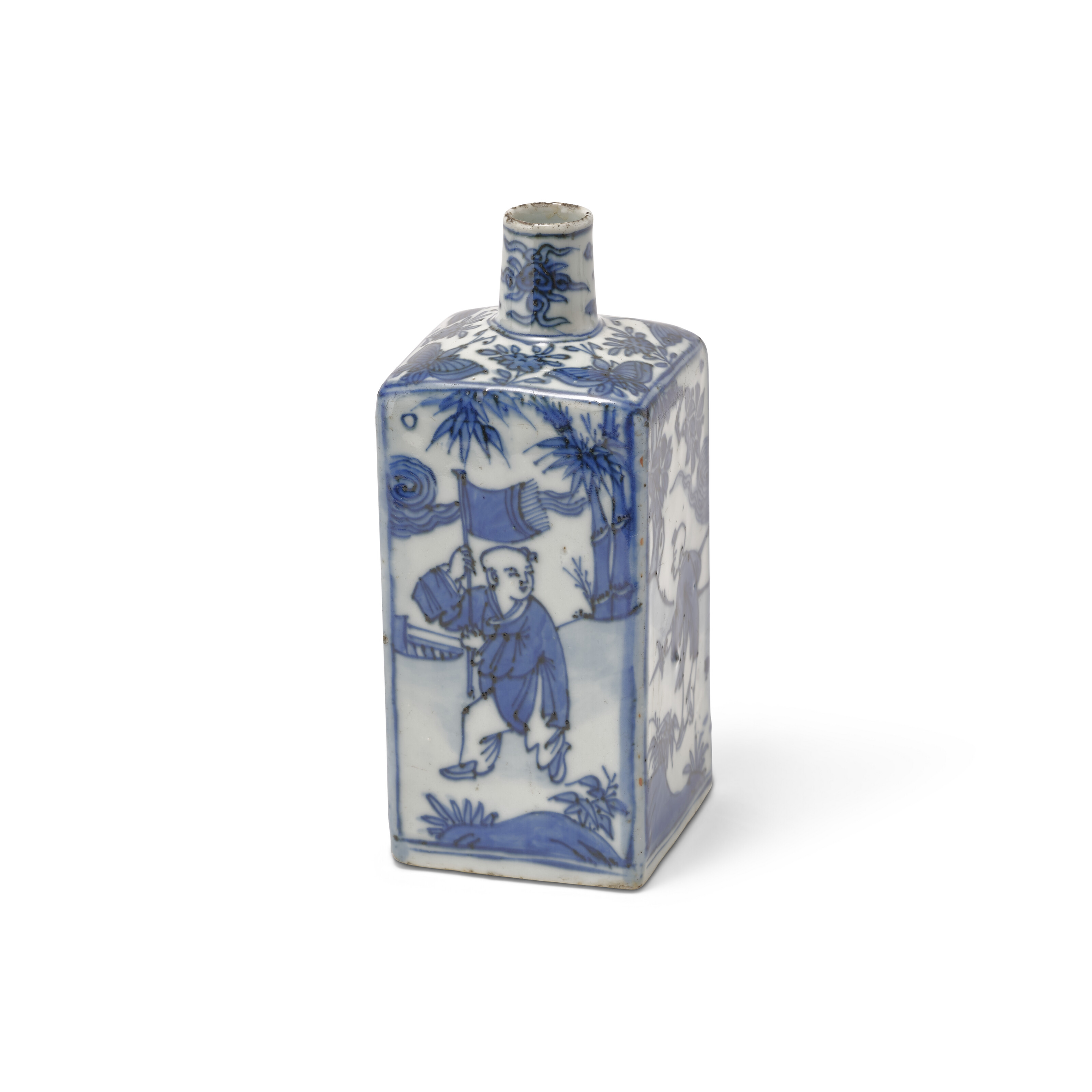 元十四世紀青花花卉紋花口小盃, YUAN DYNASTY, LATE 14TH