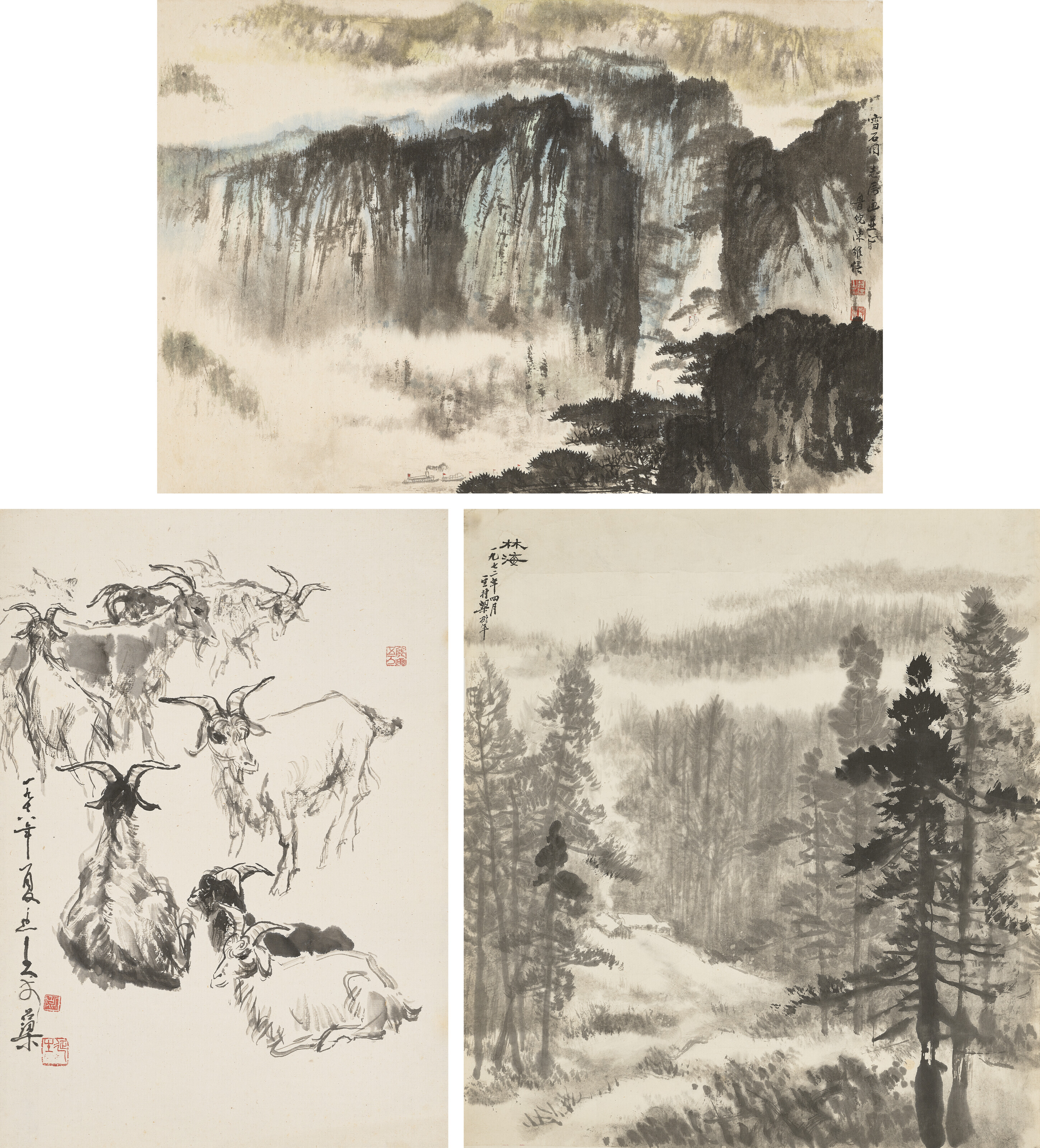 LI YANSHENG (B.1943) / LIANG SHUNIAN (1911-2005) / CHEN WEIXIN (1914 ...