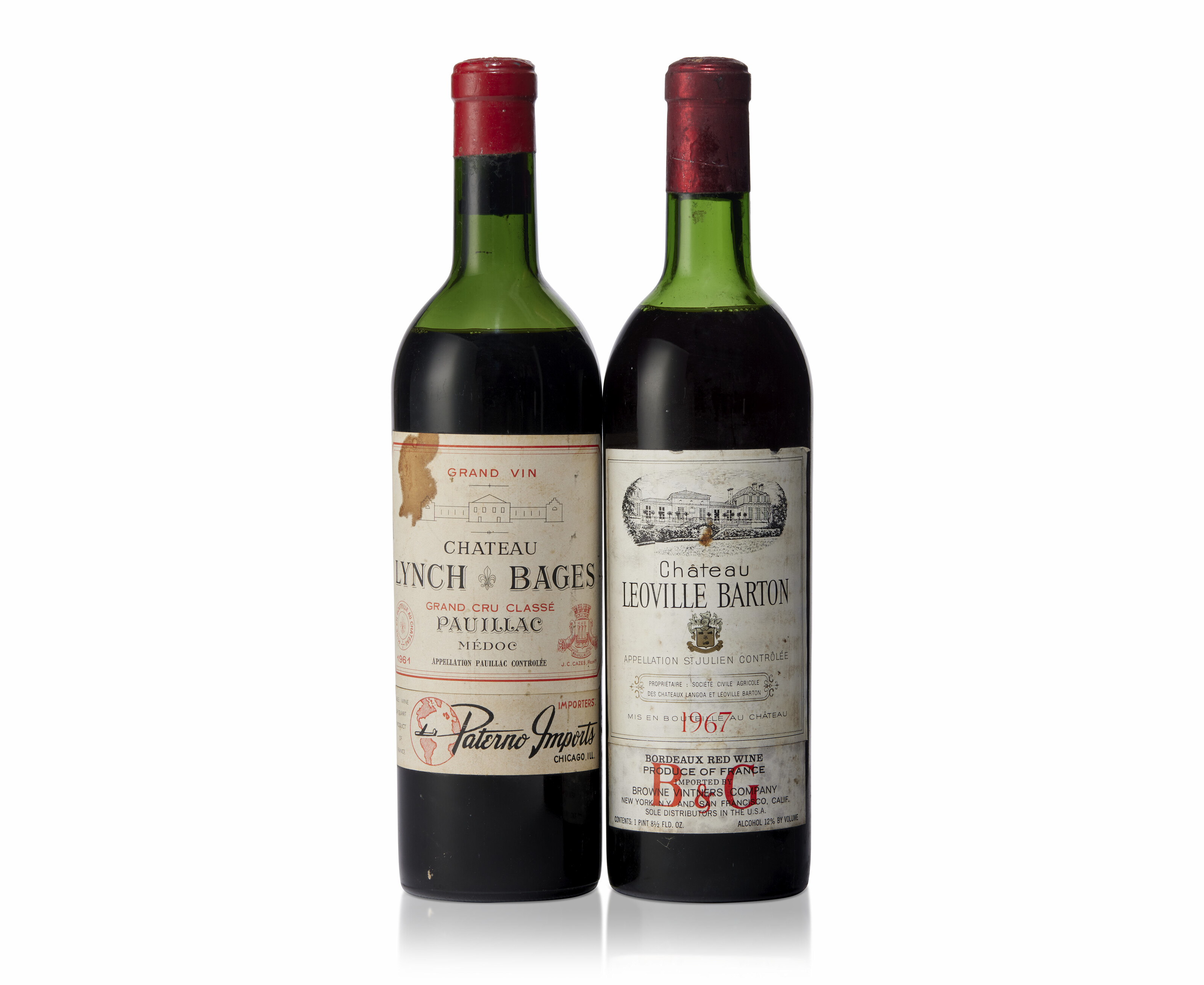 Mixed Red Bordeaux, Château Lynch-Bages 1961Corroded