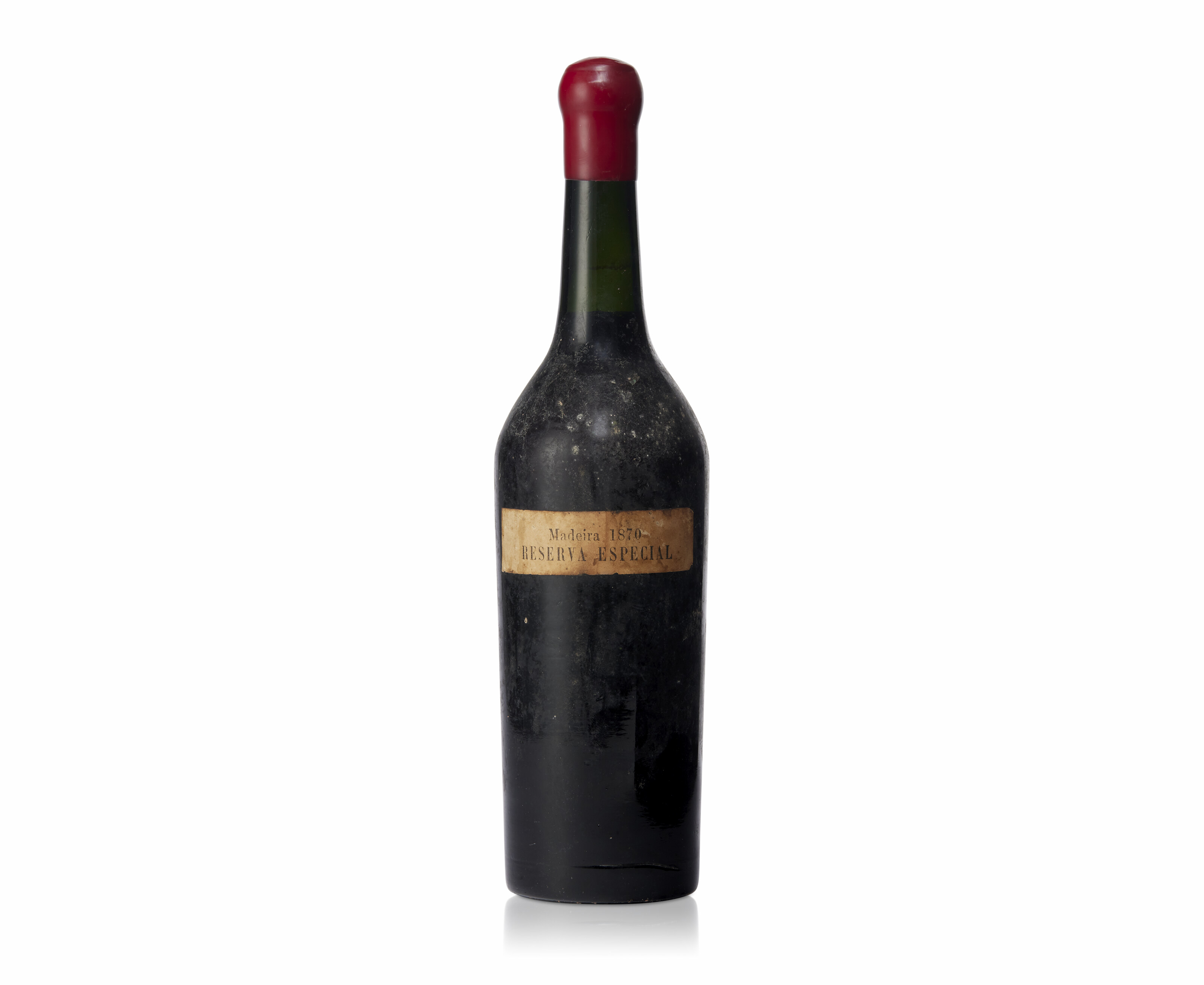 Madeira Reserva Especial 1870 MadeiraNew wax capsuleBin soiled slip