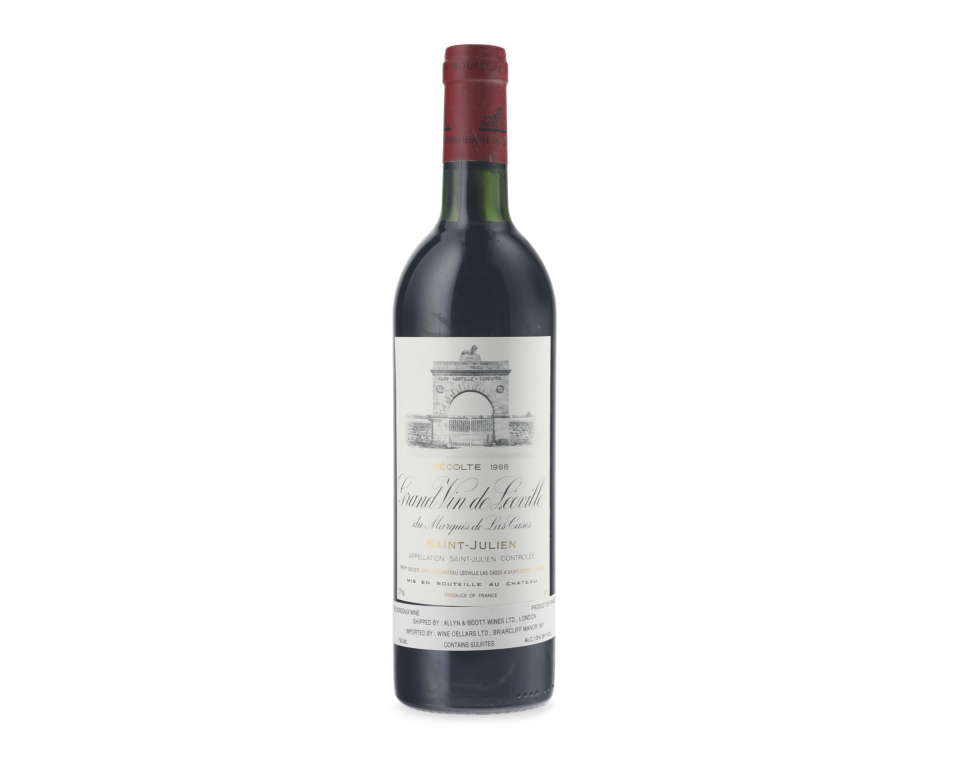 Château Léoville Las Cases 1988, Saint-Julien, 2ème Cru Classéu