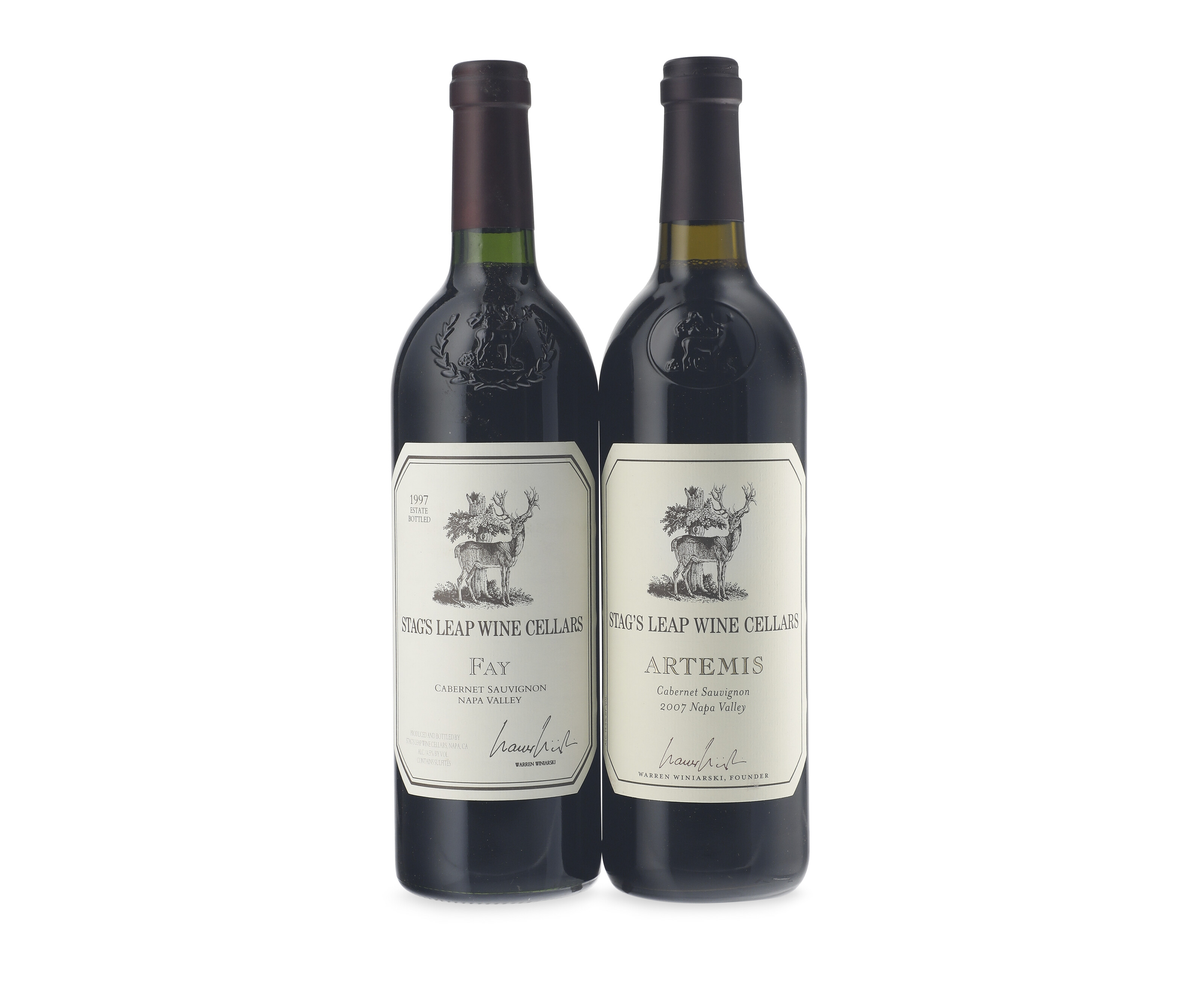 Mixed Stag's Leap Wine Cellars, Fay, Cabernet Sauvignon 1997Level bn (1