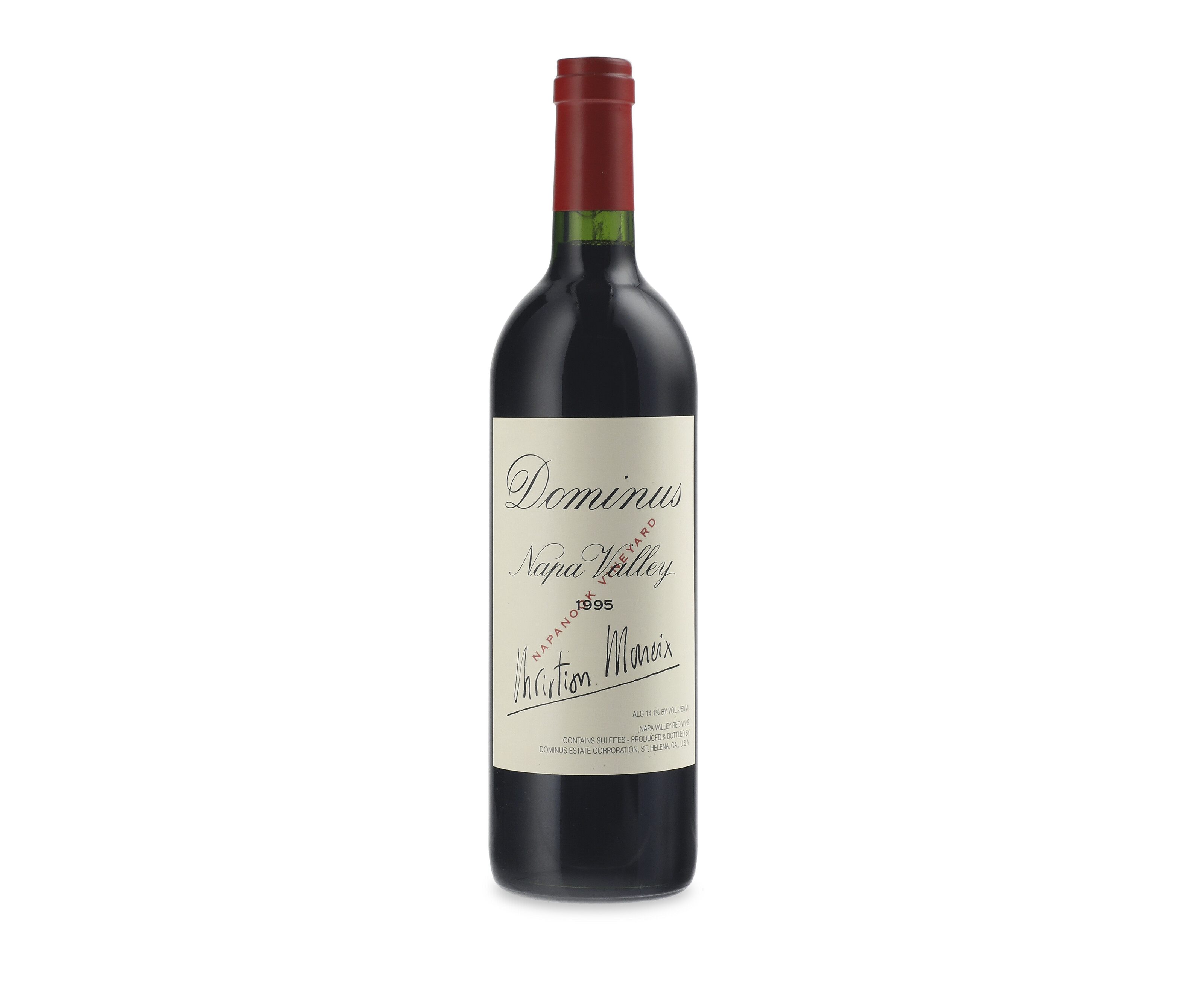 Dominus 1995, Napa Valleyu.bn or better, bin-soiled labels | Christie’s