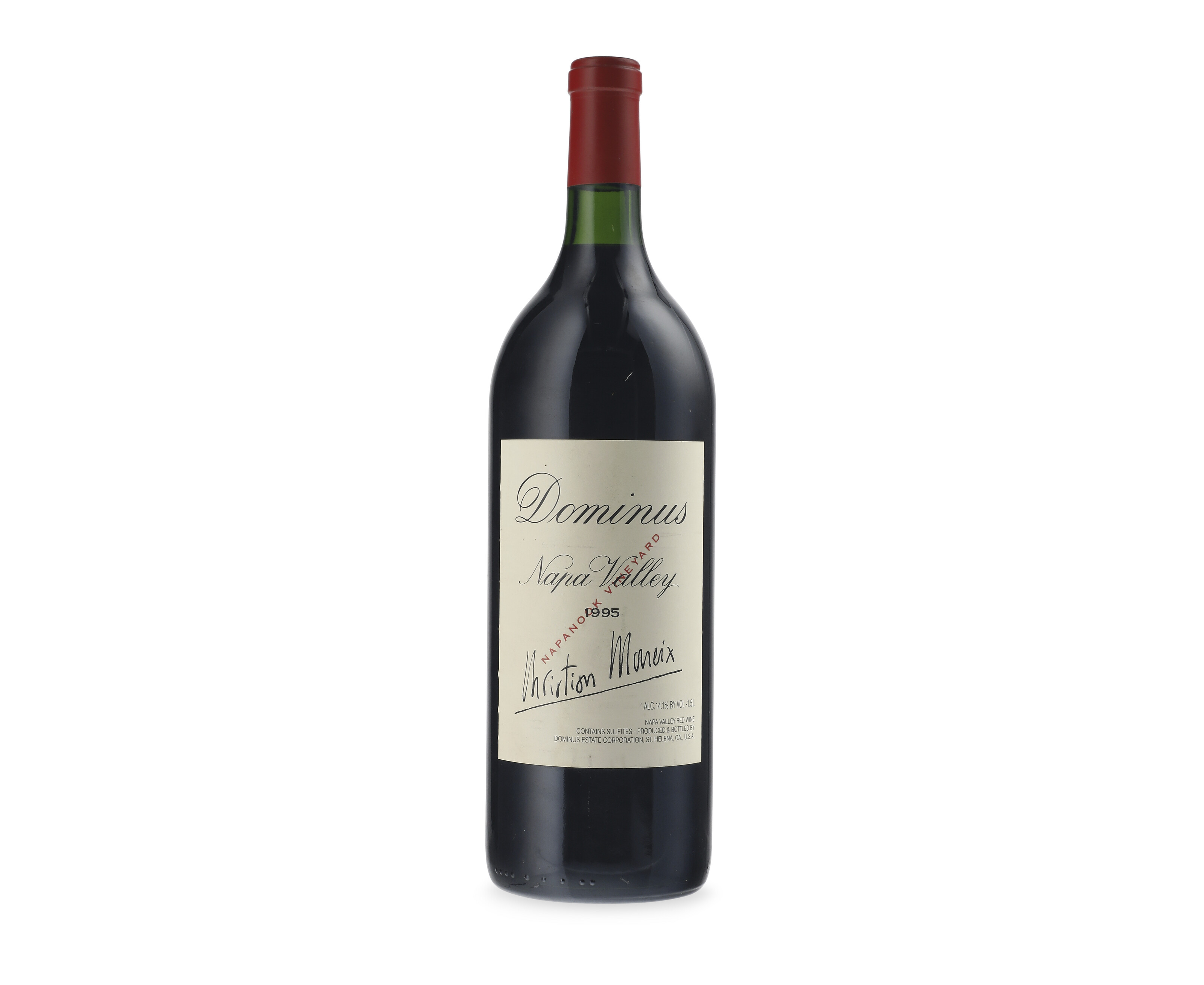 Dominus 1995, Napa Valleyu.bn, slightly bin-soiled label | Christie’s