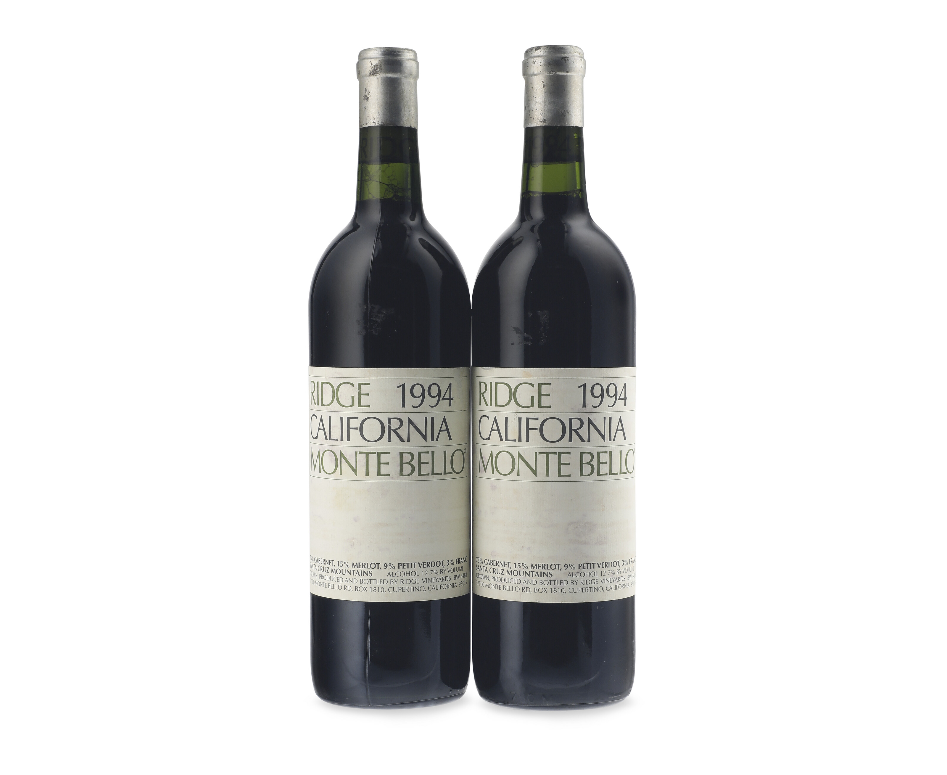 Ridge, Monte Bello, Cabernet Sauvignon 1990, Santa Cruz Mountainsu