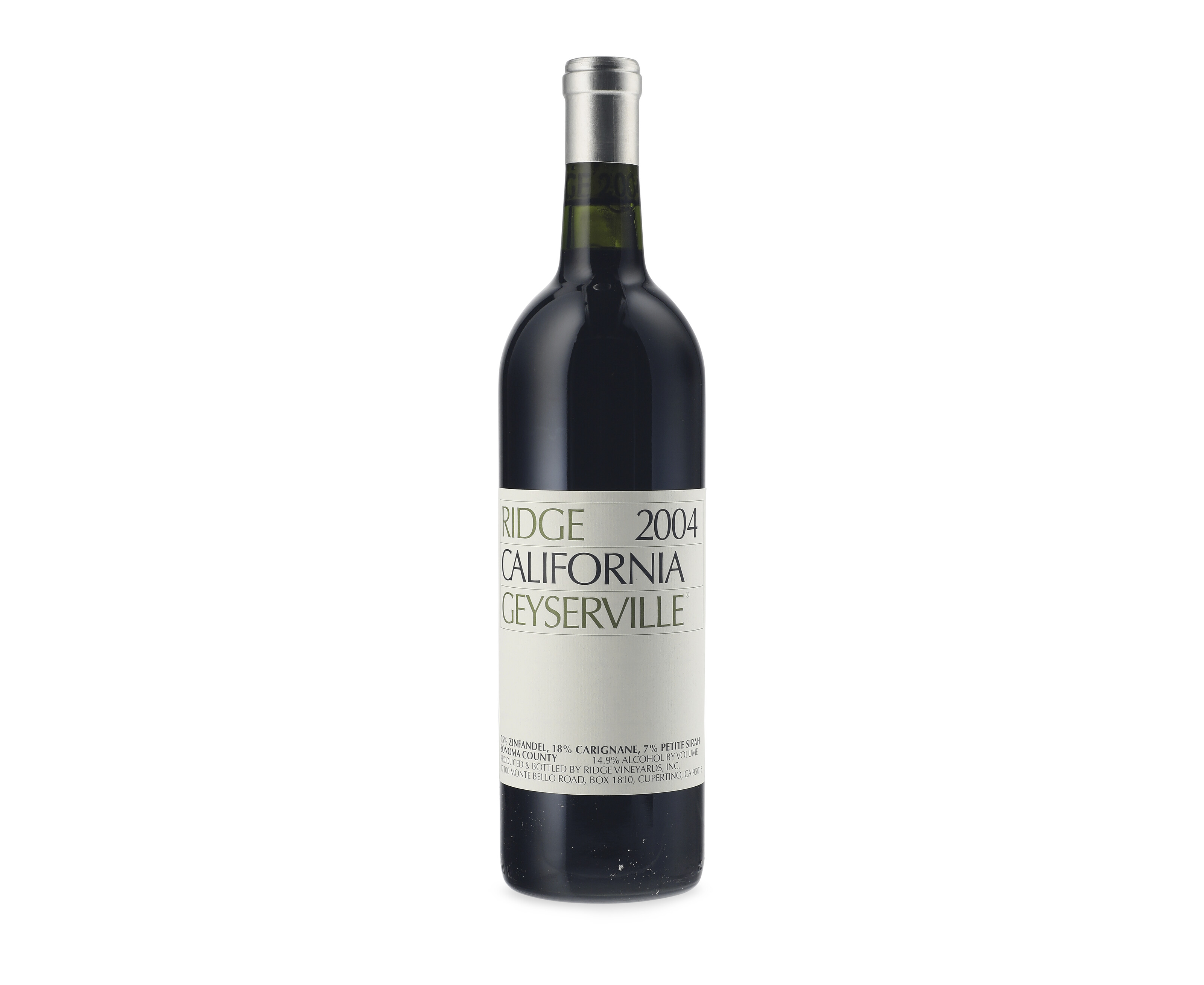 ワイン Ridge 2004 California Geyserville Ridge Zinfandel Geyserville | Total Wine & More