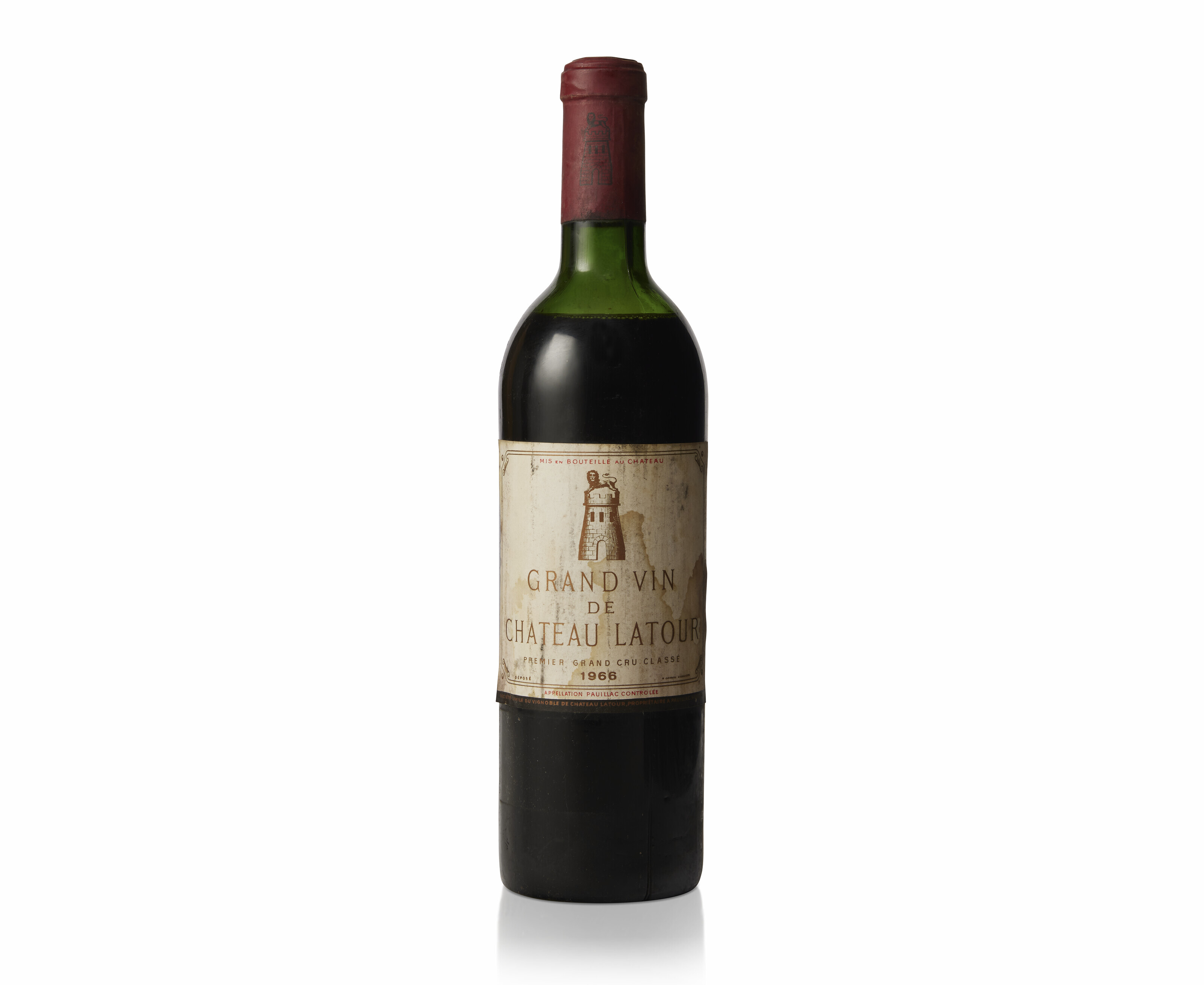 Château Latour 1966, Premier Cru Classé, PauillacCorroded