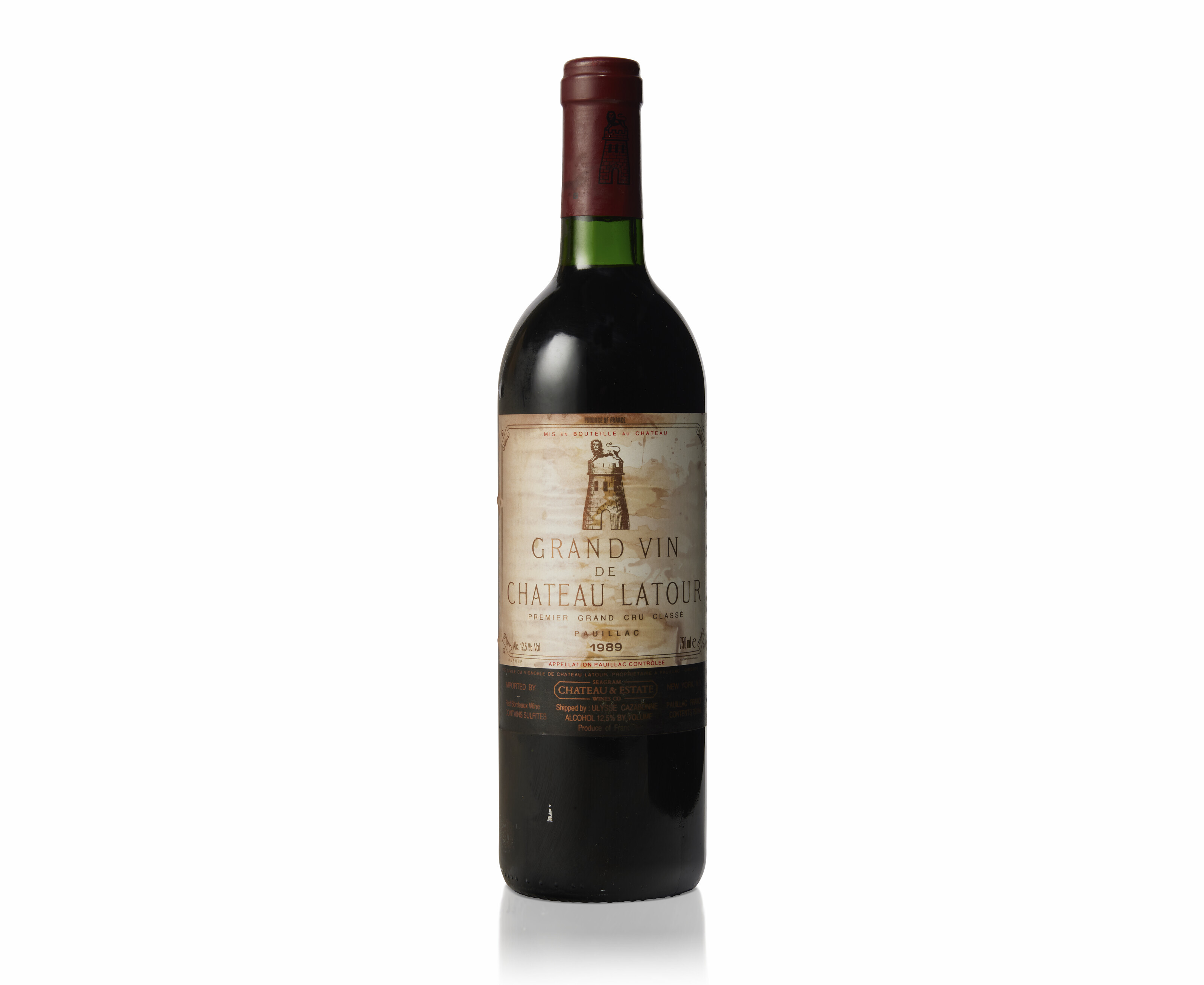 1 bouteille de PAUILLAC 1989 du Château LATOUR 1er GCC, étiq