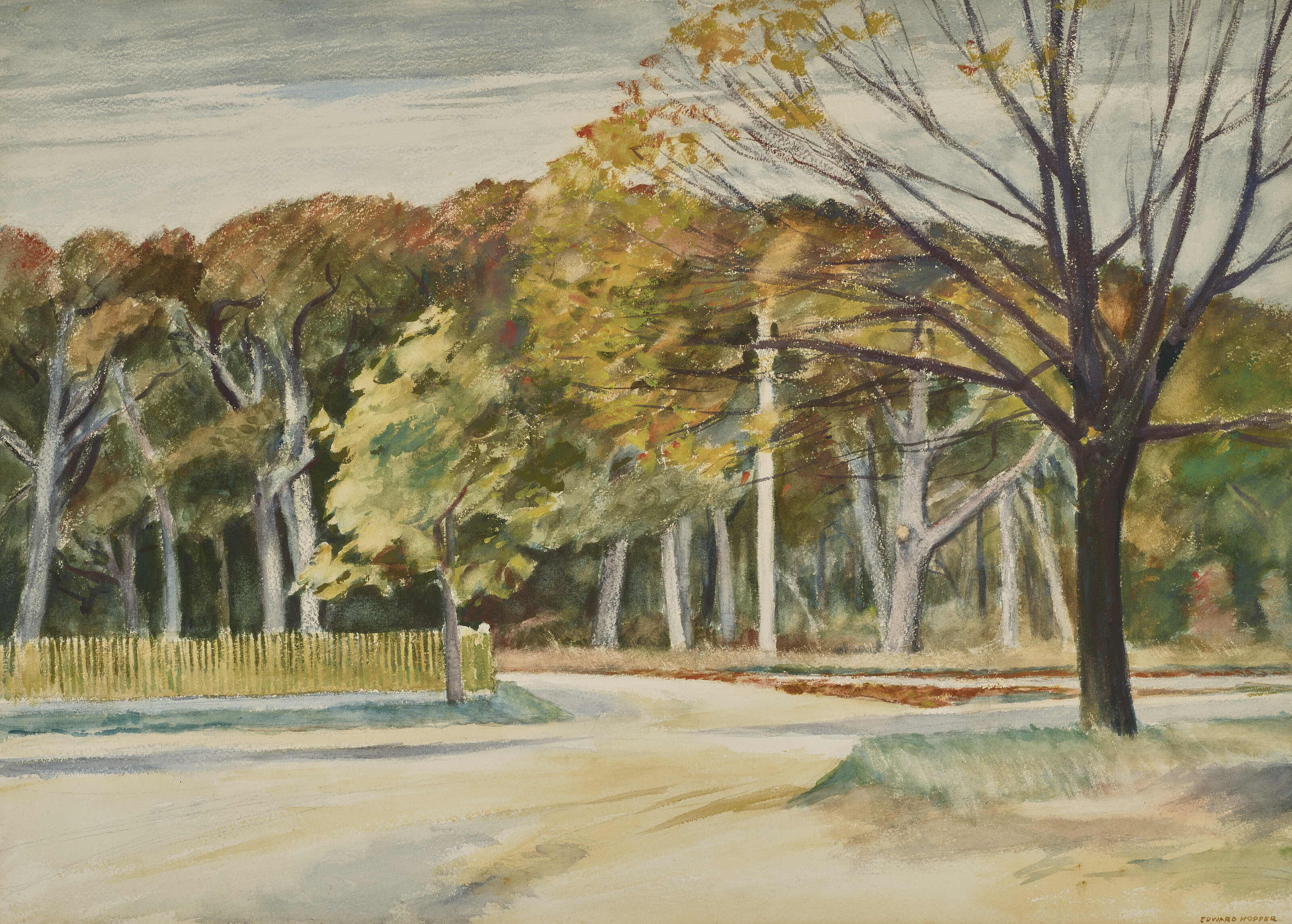 Edward Hopper (1882-1967), Oaks at Eastham | Christie's