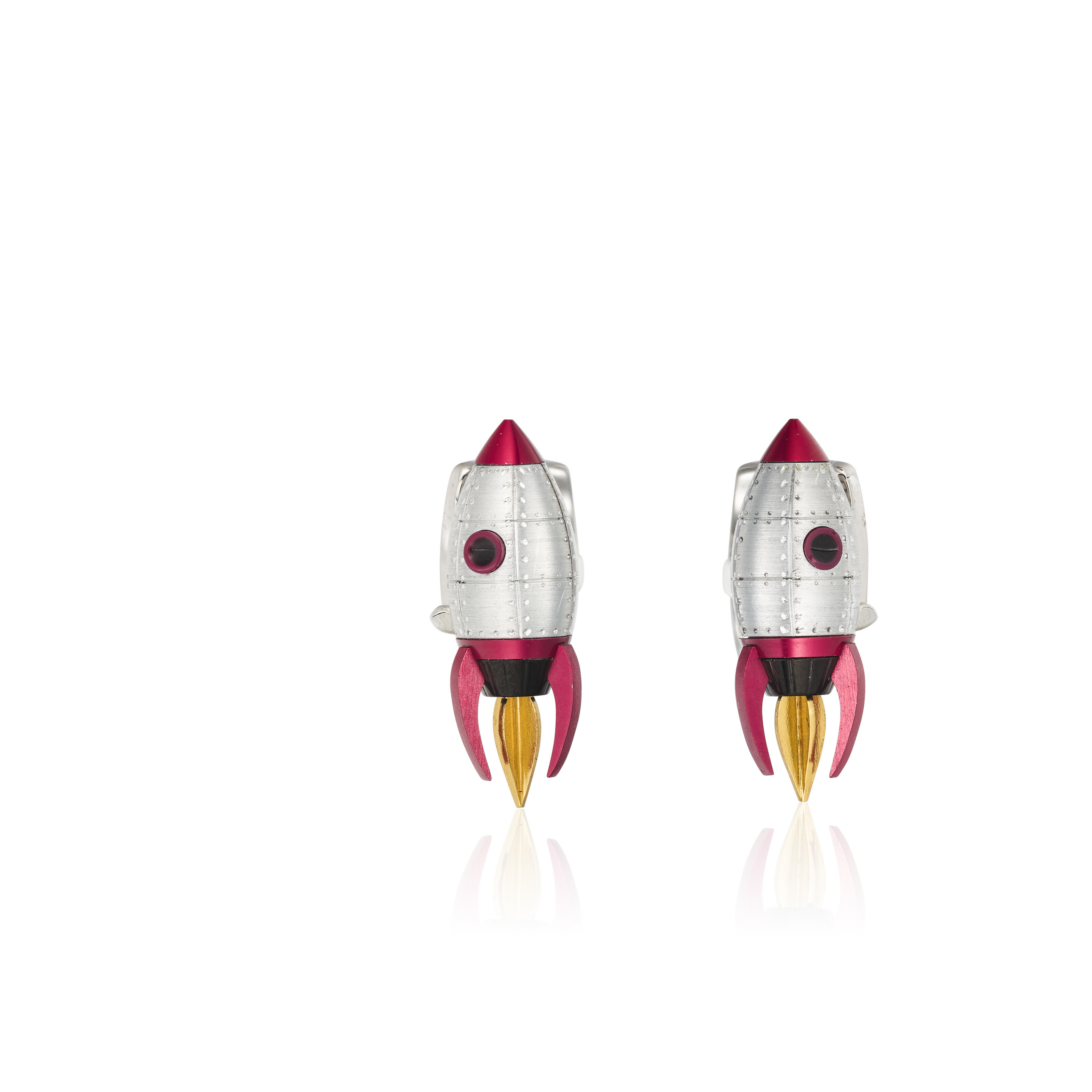 DEAKIN & FRANCIS ALUMINUM ROCKET CUFFLINKS