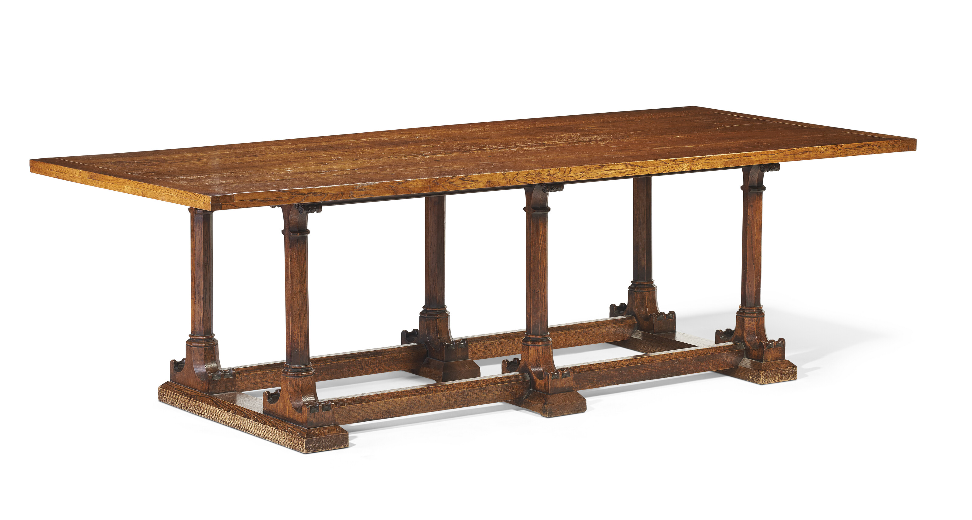 AN ENGLISH GOTHIC-REVIVAL OAK REFECTORY TABLE, CIRCA 1870 | Christie’s