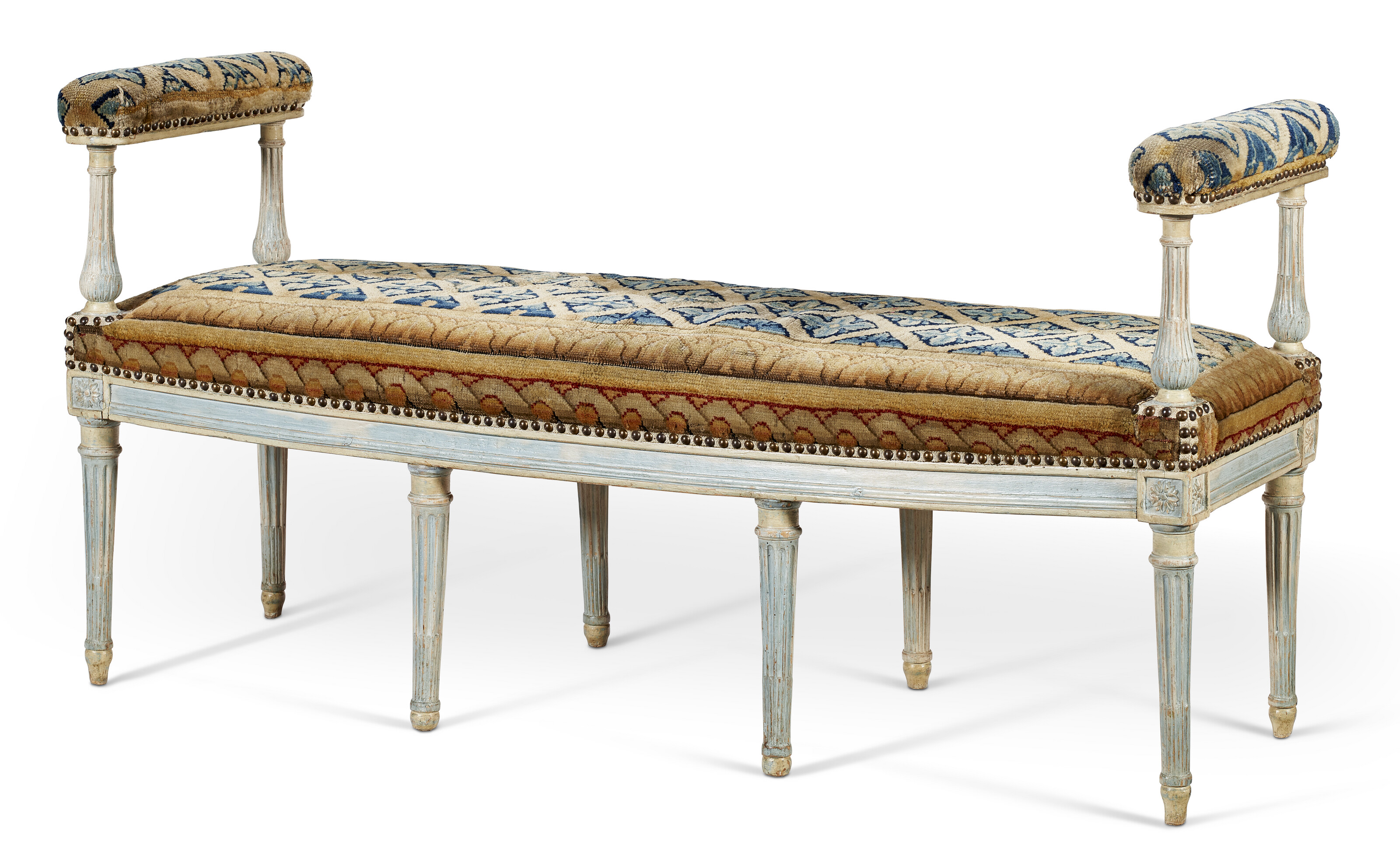 A Louis XVI Style Beechwood Bench