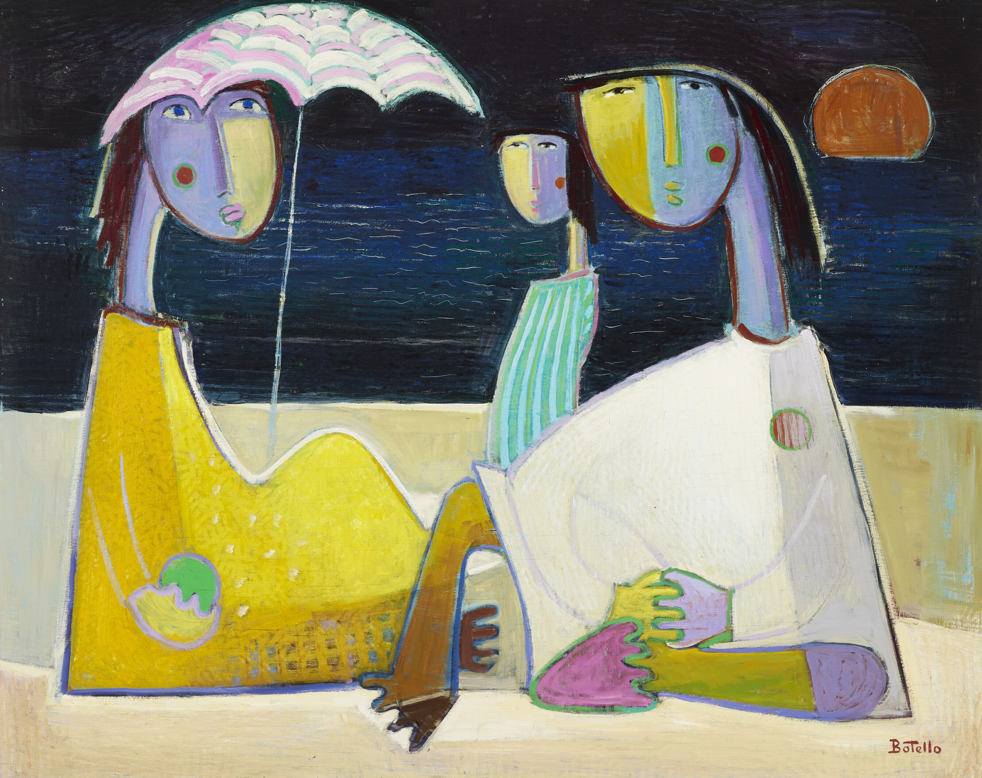 ÁNGEL BOTELLO (1913-1986), Untitled (Three Figures on Beach) | Christie’s