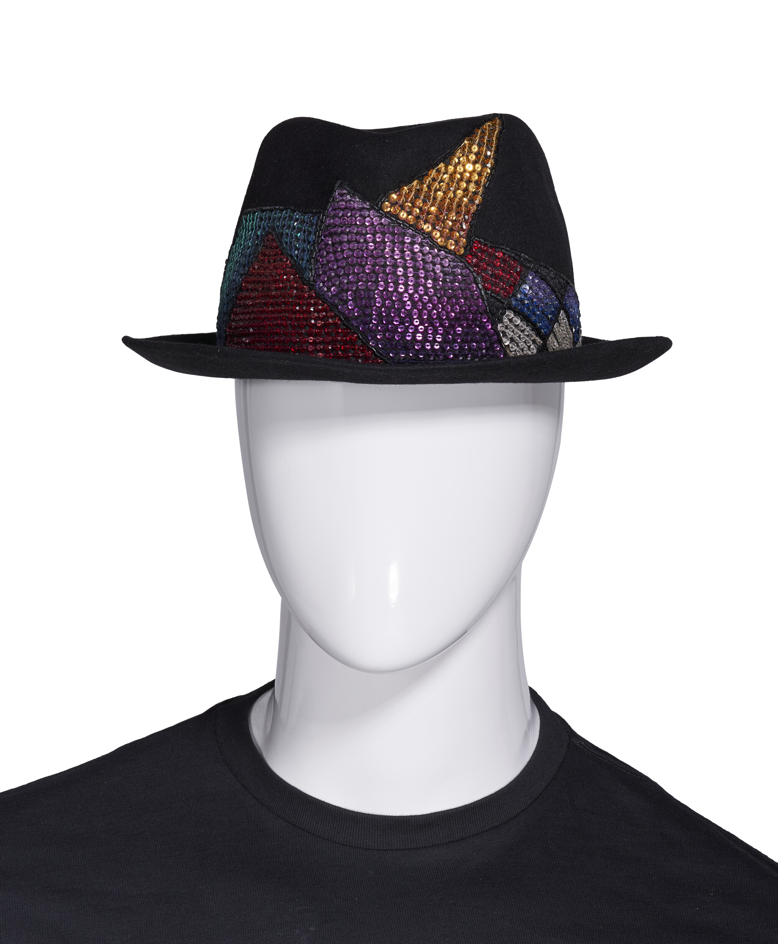 A BLACK FELT FEDORA GIANNI VERSACE LATE 20TH CENTURY Christie s