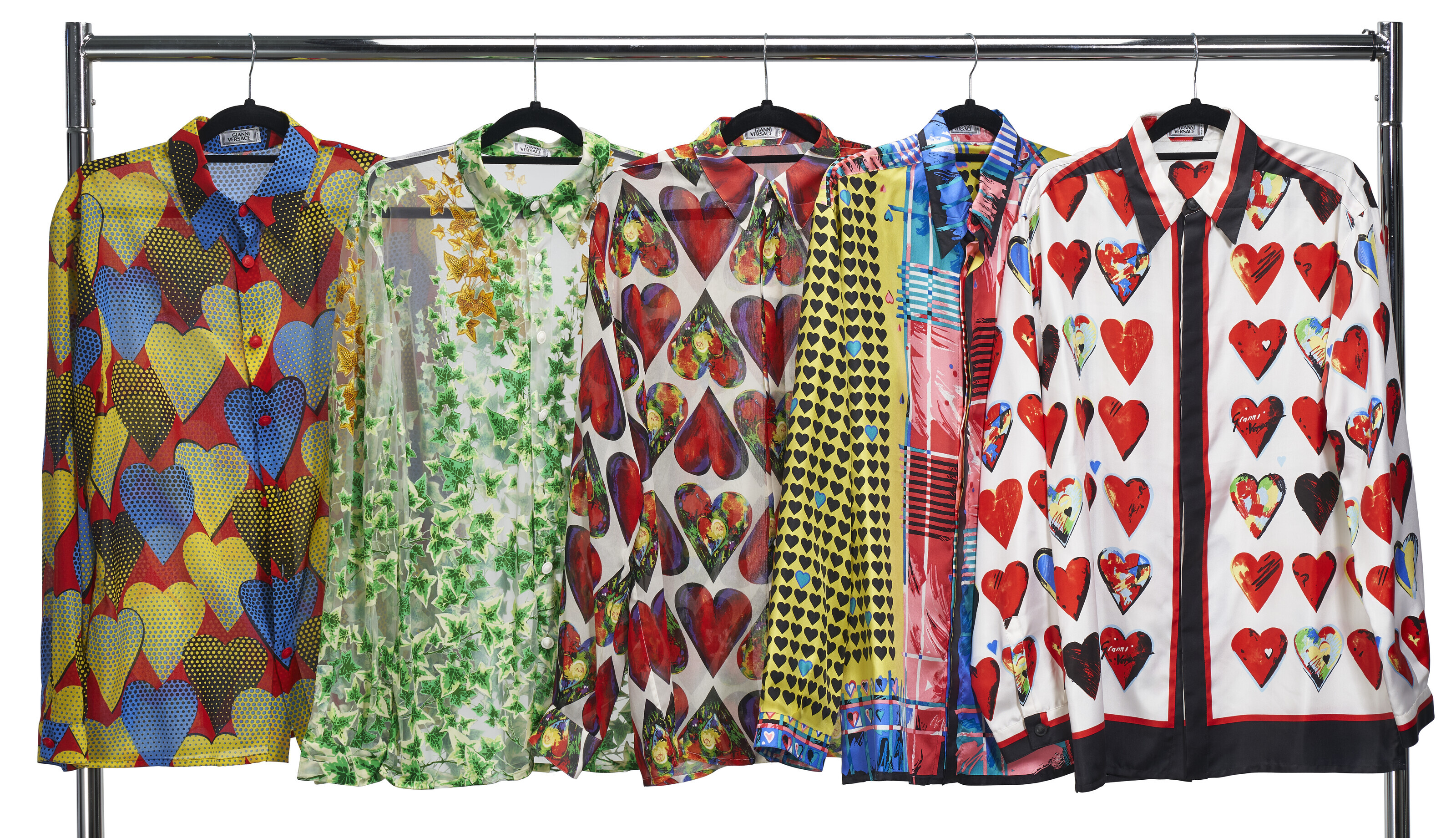 A GROUP OF FIVE SILK SHIRTS, GIANNI VERSACE, CIRCA 1995 | Christie's