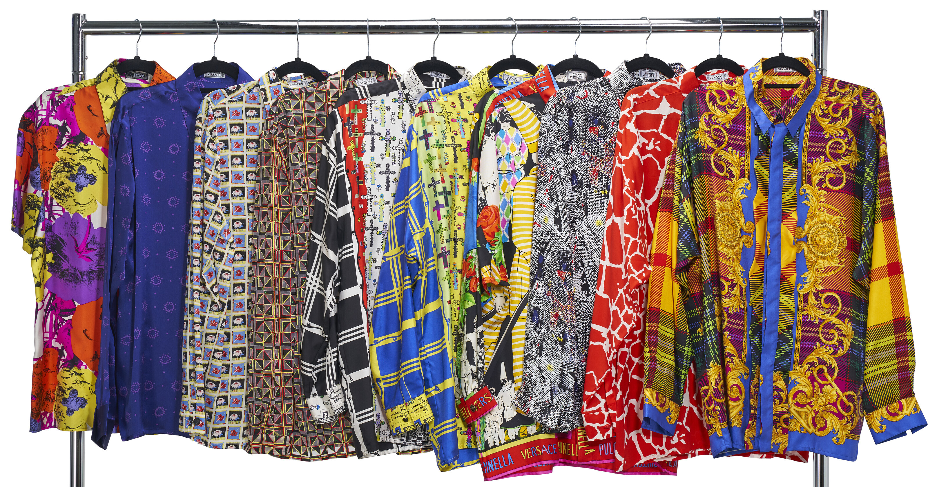 A GROUP OF TEN SILK SHIRTS GIANNI VERSACE 1990s 2000s Christie s