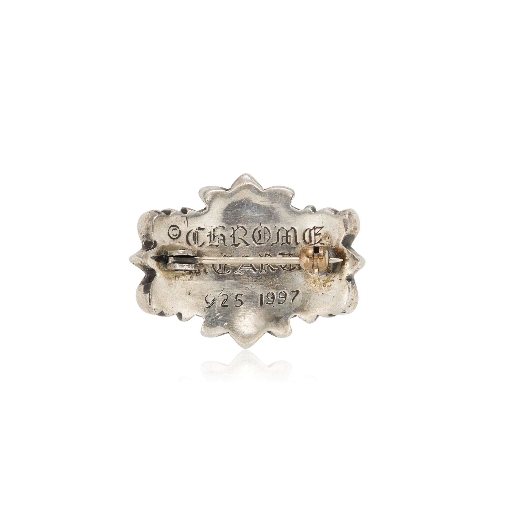CHROME HEARTS RUBY, DIAMOND AND SILVER BROOCH, | Christie's