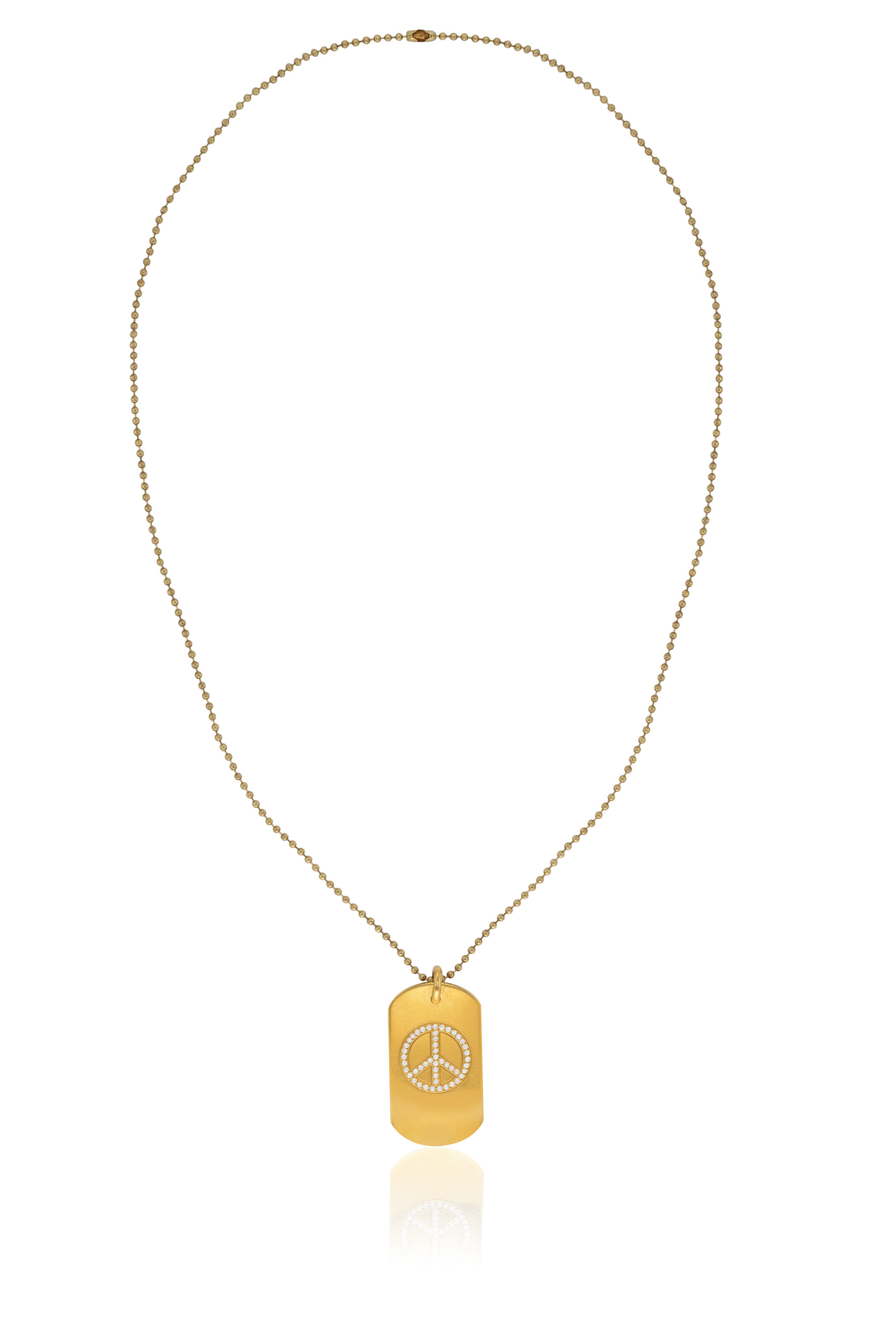 CHROME HEARTS DIAMOND AND GOLD PEACE SYMBOL PENDANT, | Christie's