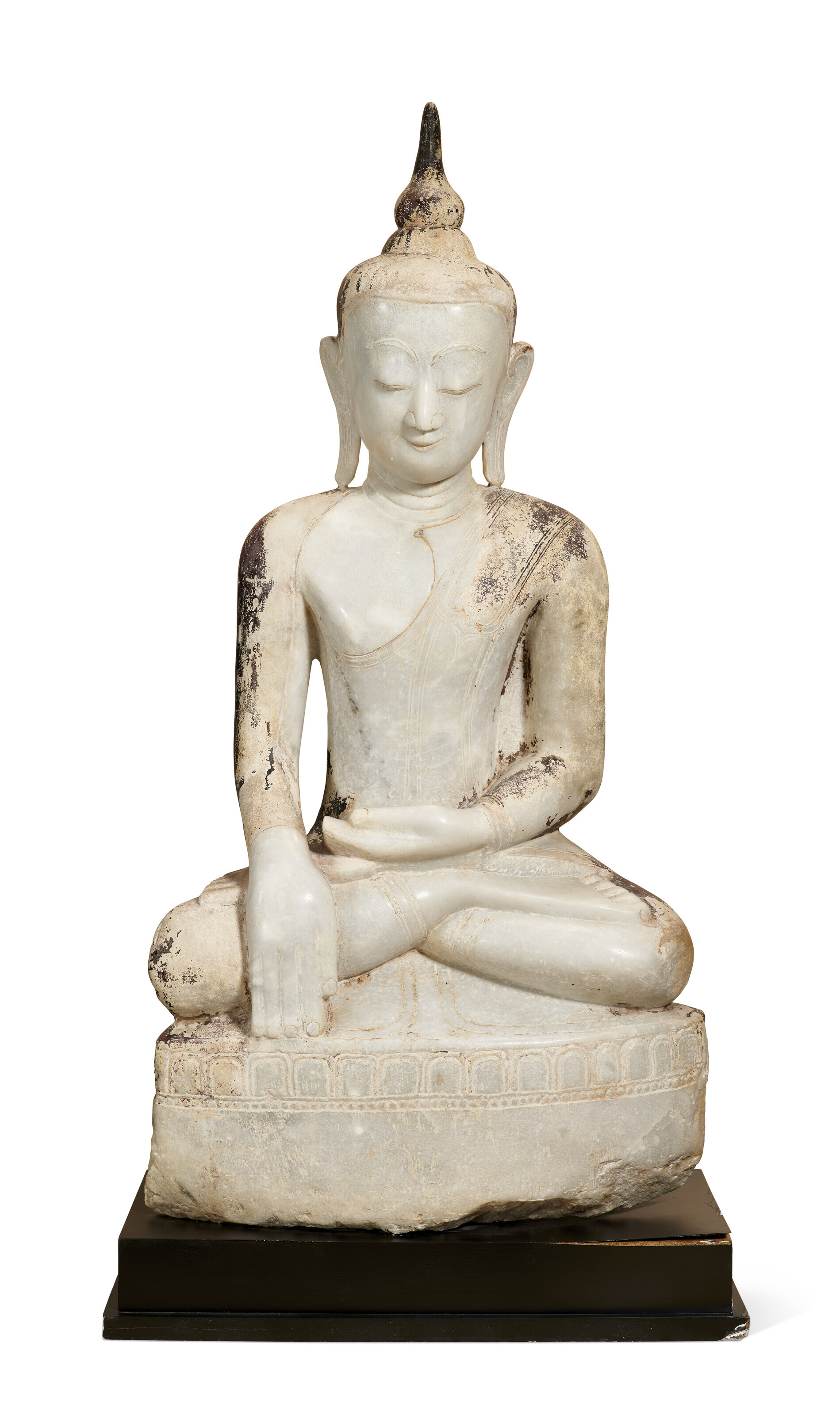 Carved Marble Buddha  - Burmese - 19thC