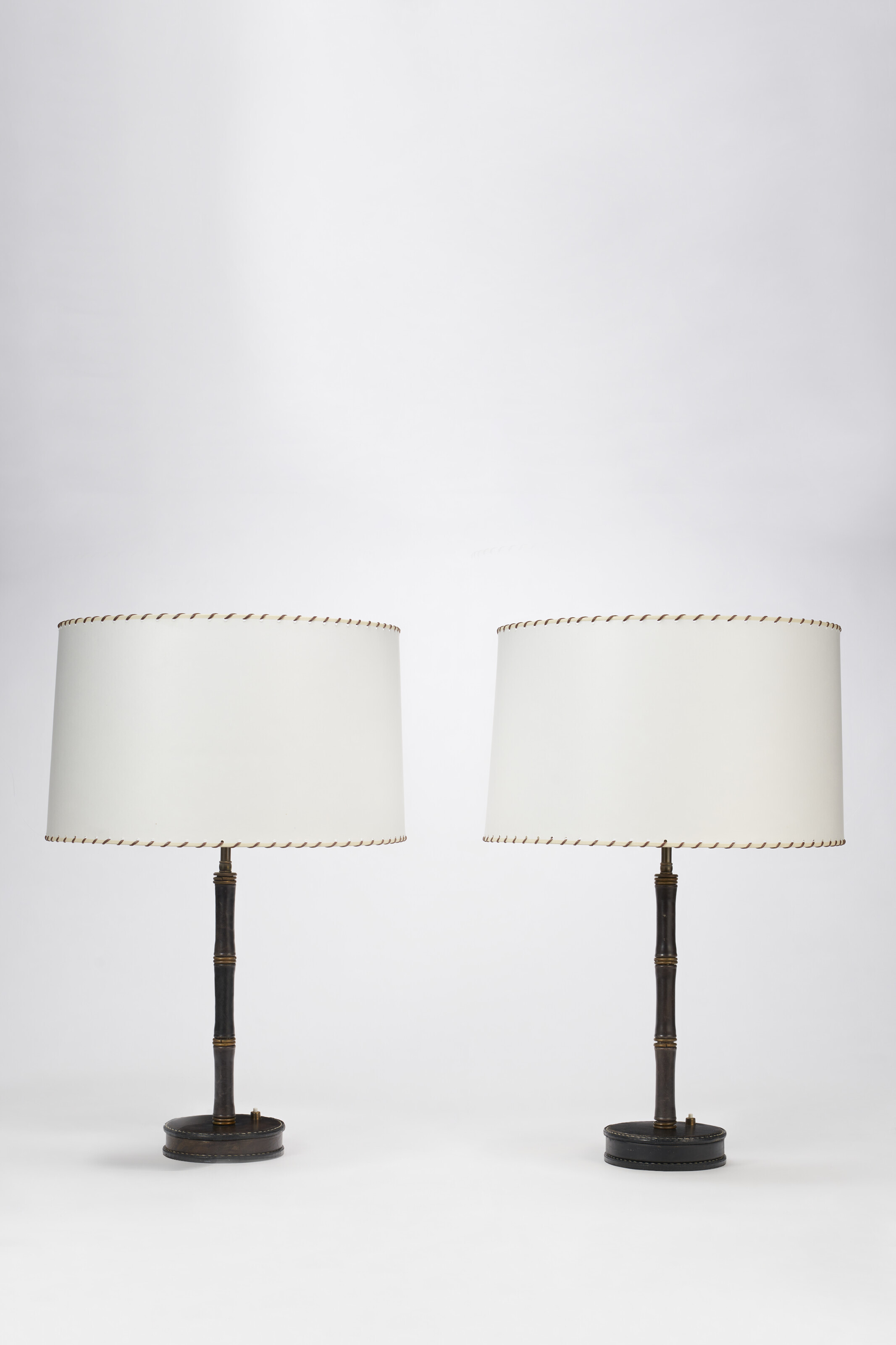 Catalog image of Pair of 'Bamboo' Table Lamps, circa 1950
