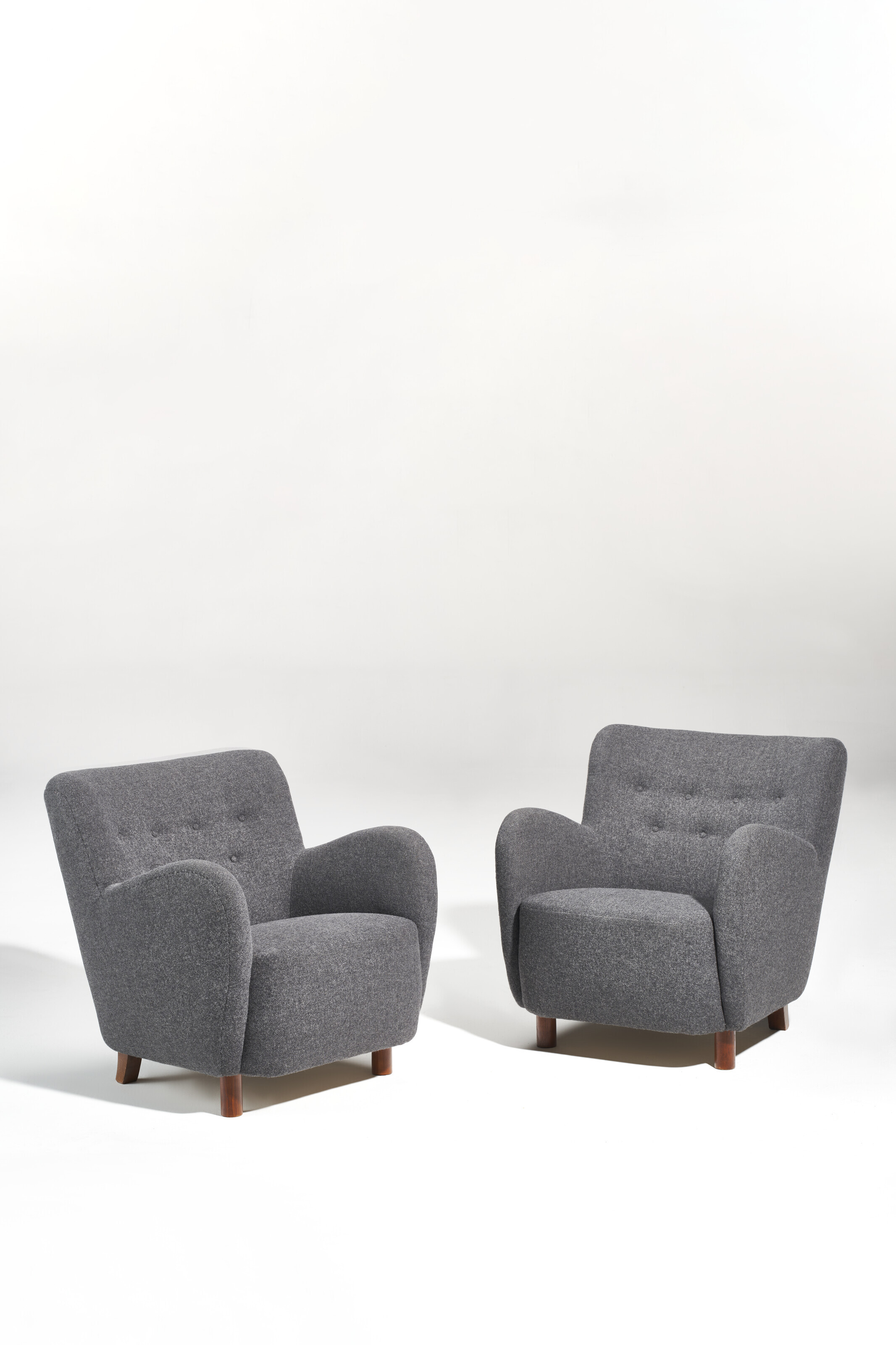 Catalog image of Pair of Easy Armchairs, circa 1940