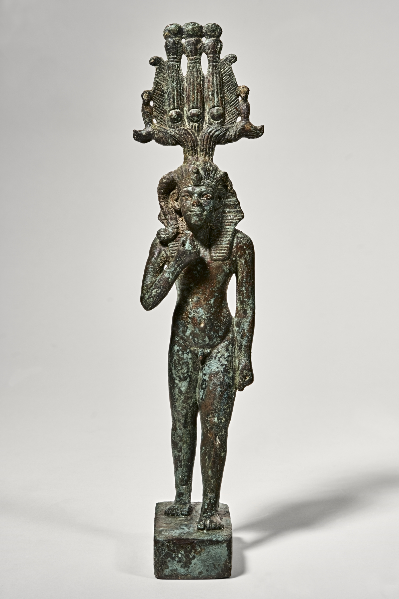AN EGYPTIAN BRONZE OSIRIS, LATE PERIOD, 26TH DYNASTY, 664