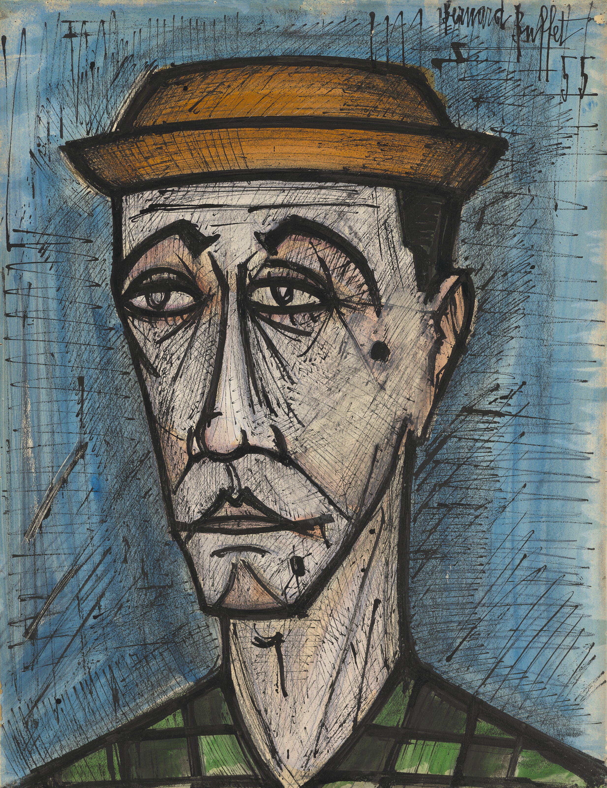 BERNARD BUFFET (1928-1999), Tête de clown | Christie's