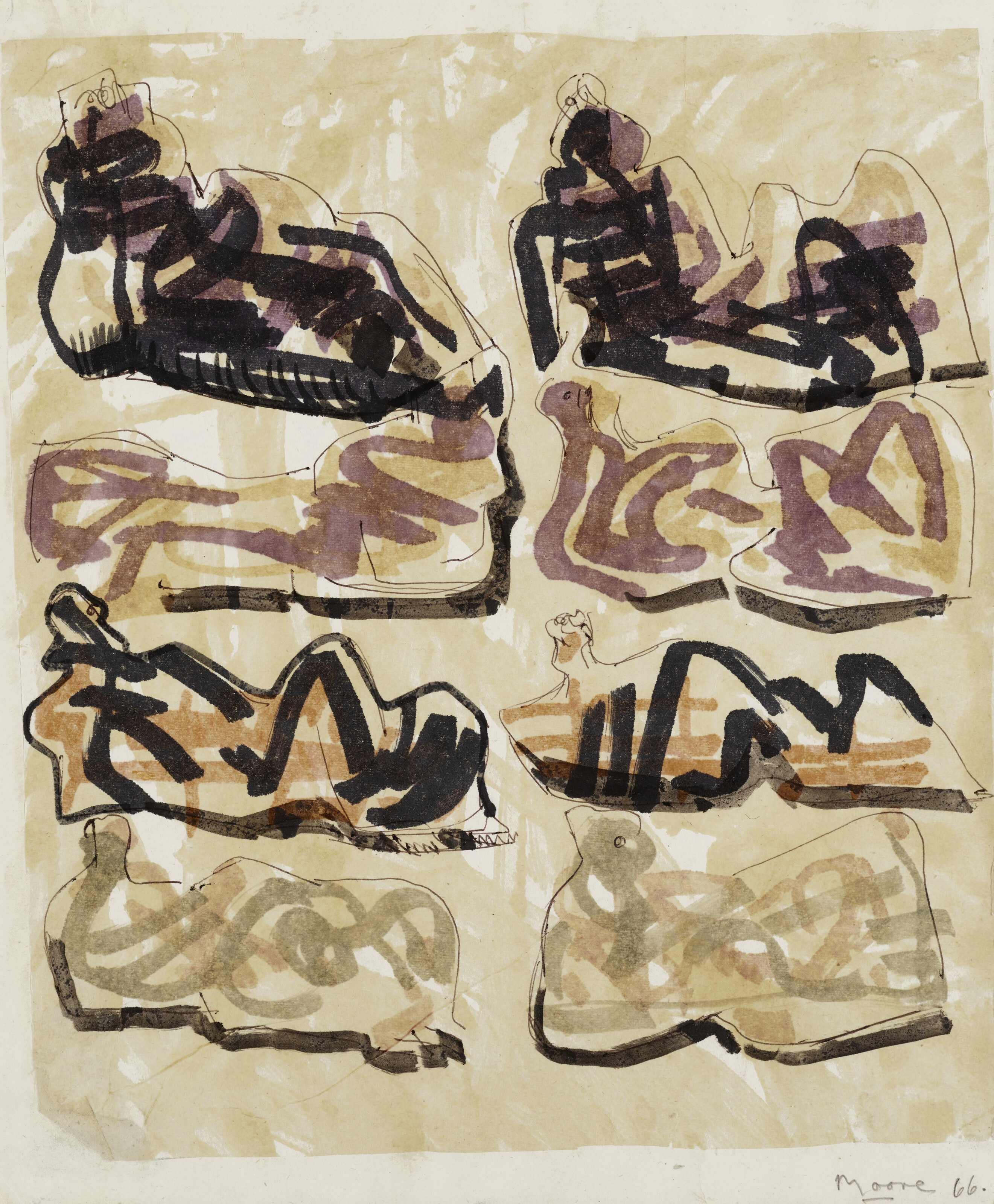 Eight Reclining Figures