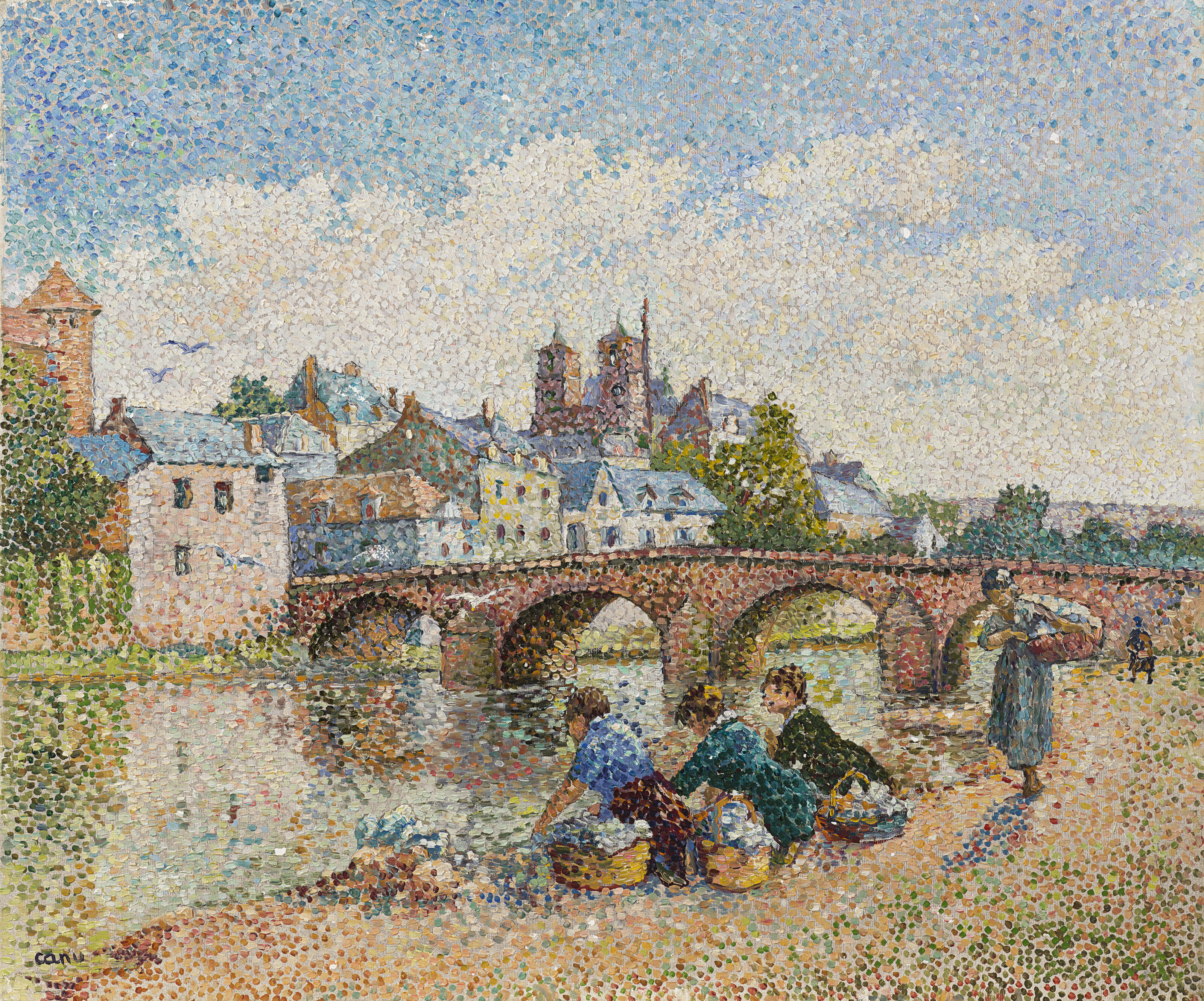 Gustave Loiseau、Bord de riviere File:Gustave loiseau bord de rivi232re112004).jpg