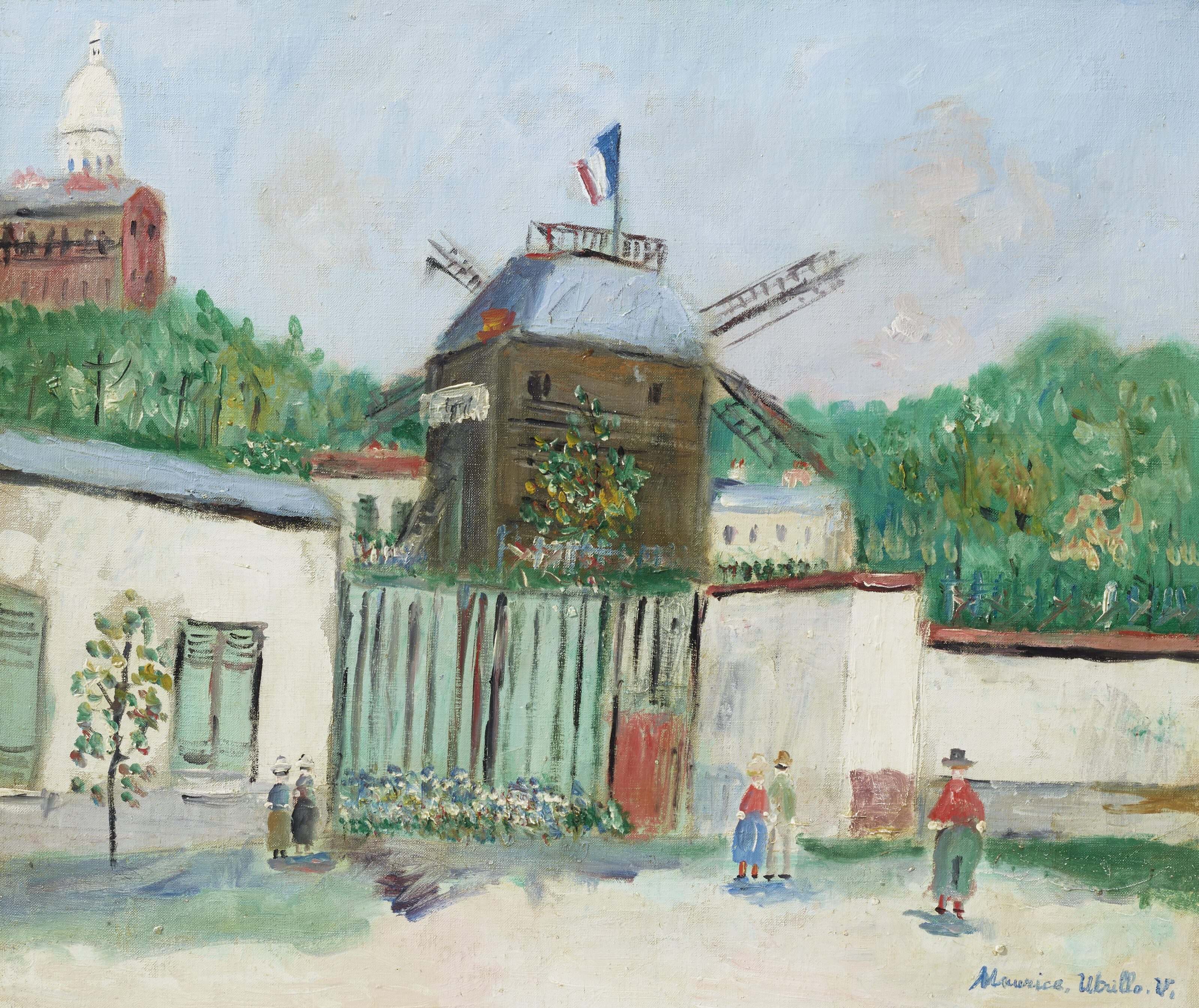 MAURICE UTRILLO (1883-1955), Moulin de la Galette, Montmartre
