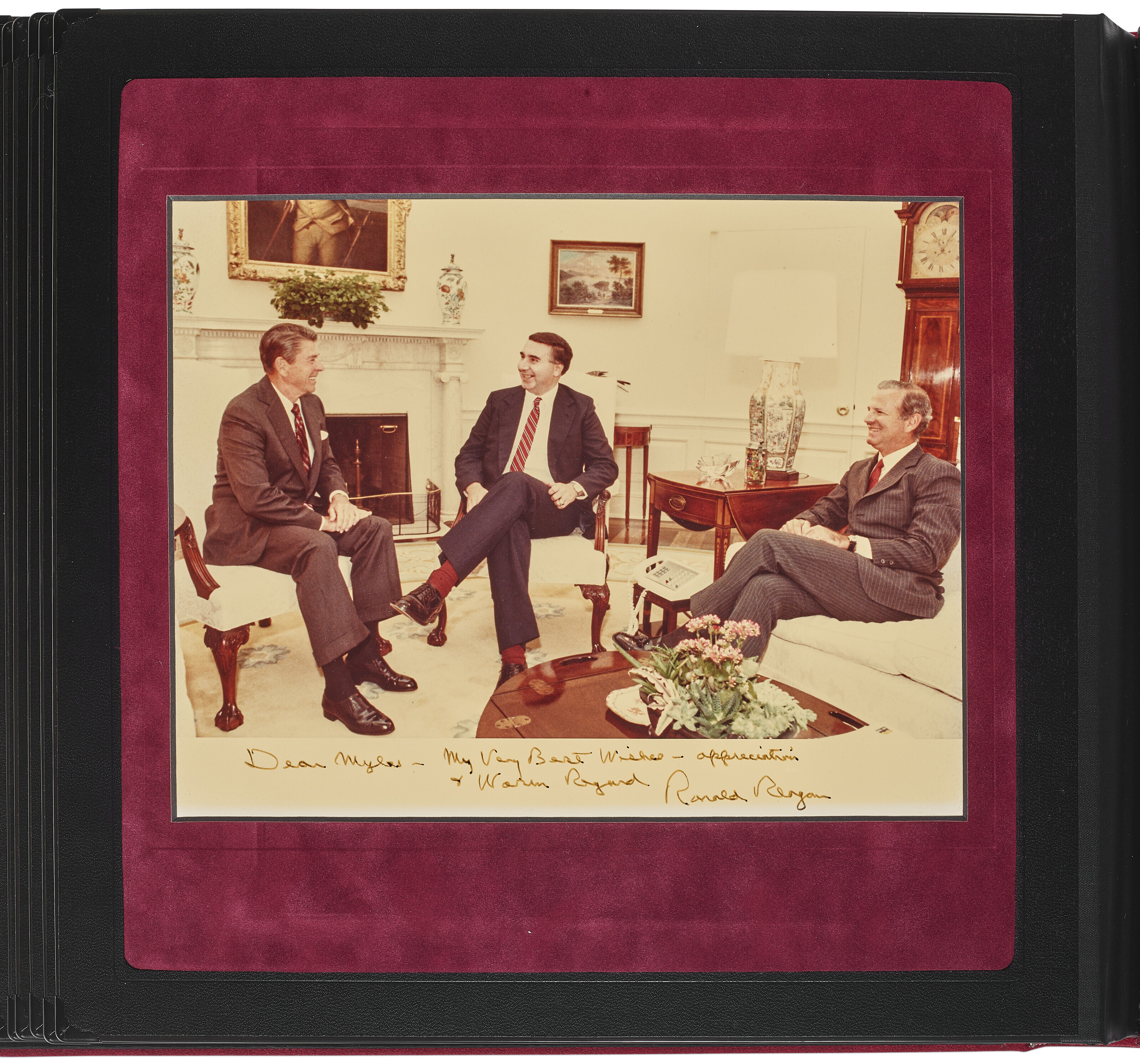 A collection of Presidential autographs, George Washington, et al ...