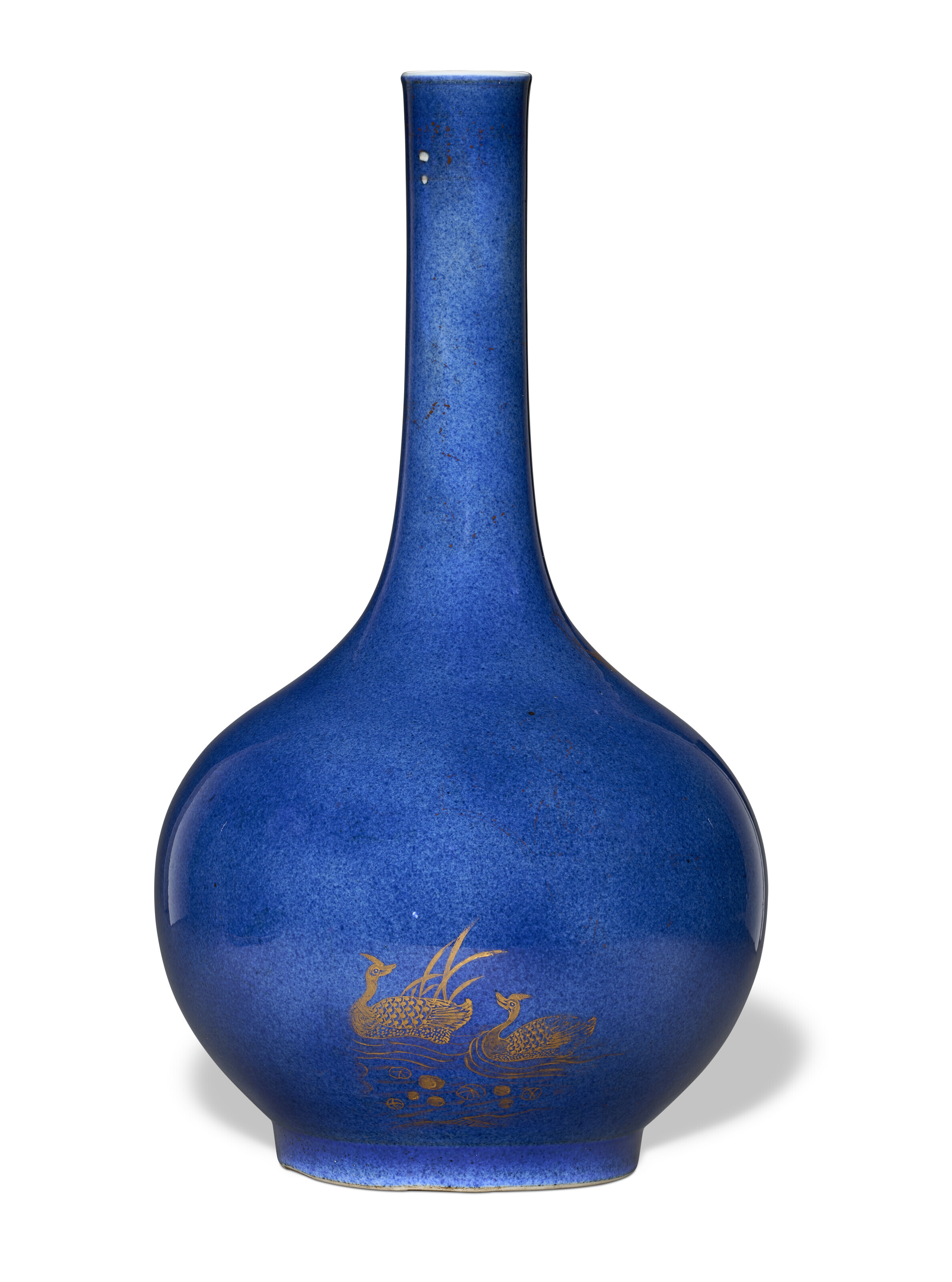 Large Porcelain Tianqiuping Dragon Vase - Kangxi Orange