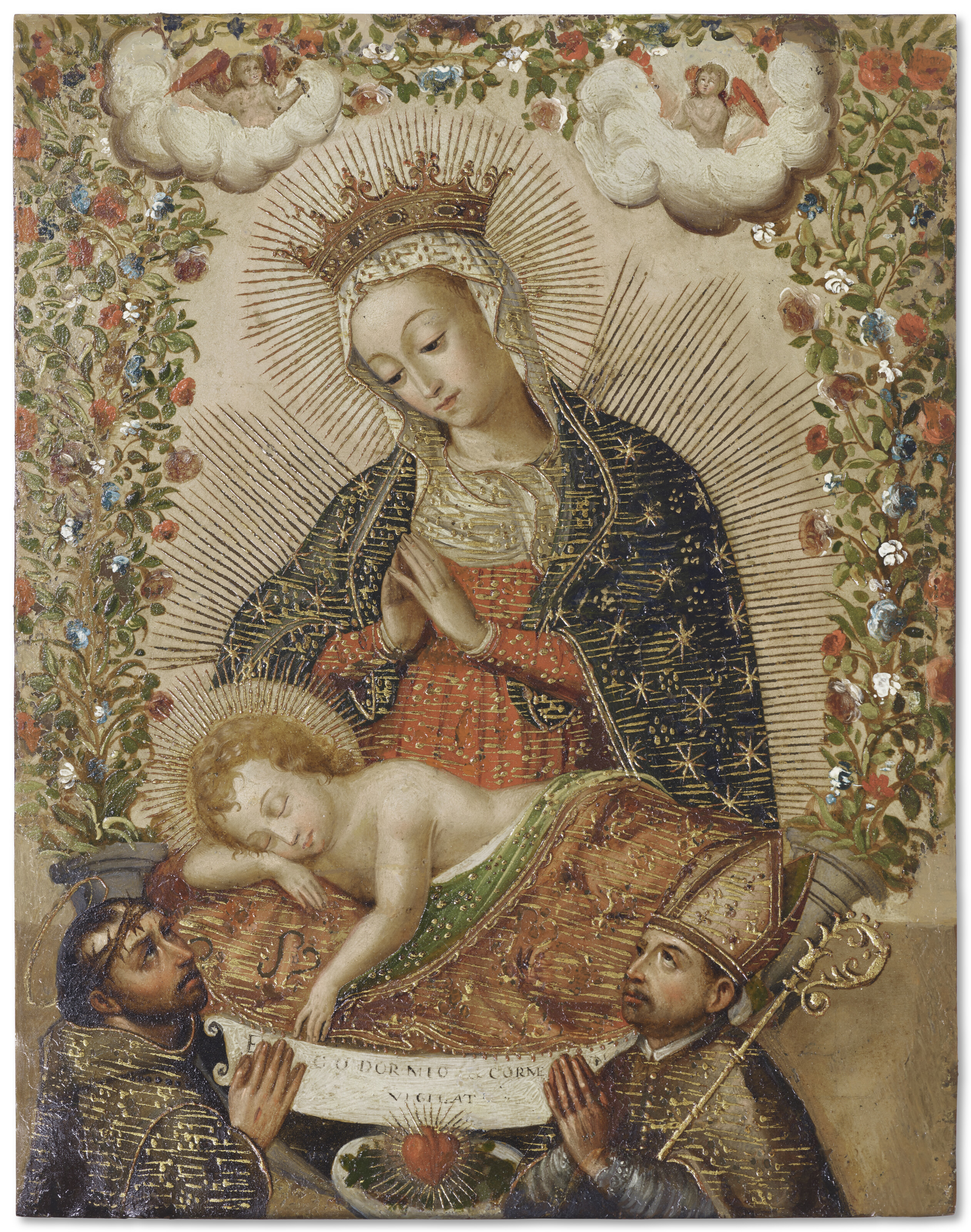 Catalog image of The Virgin Adoring the Christ Child with Two Saints