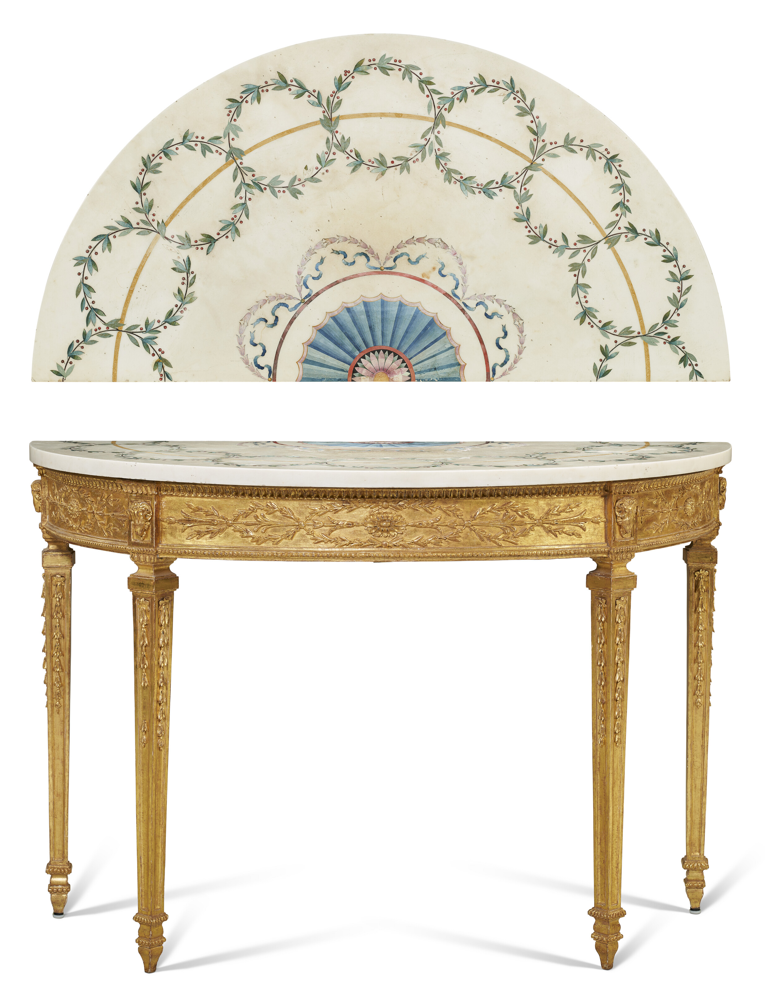 George III Demi Lune Console Table