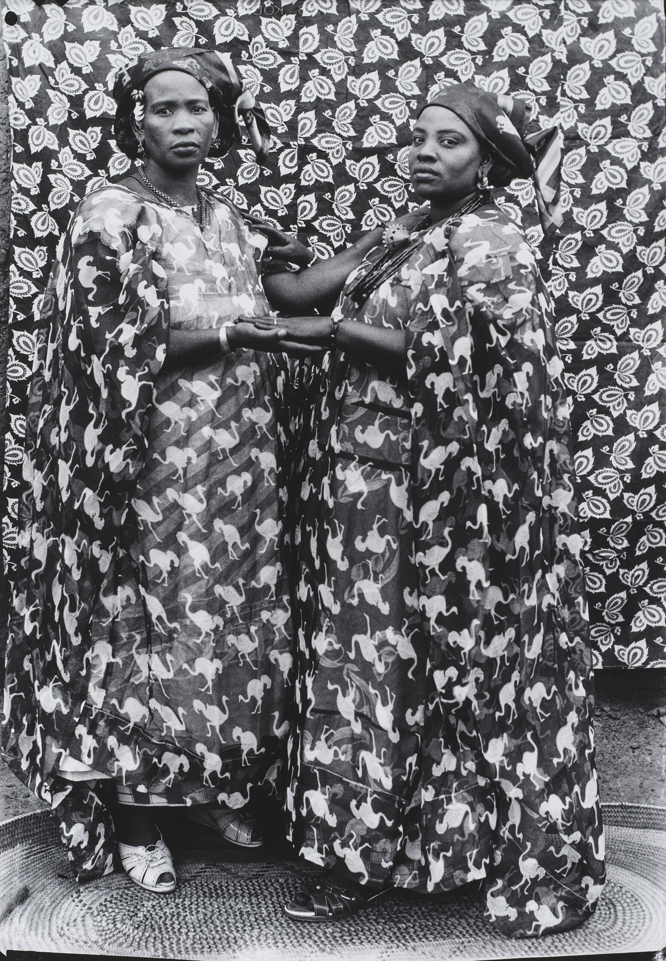 IRVING PENN (1917–2009), Five Dahomey Girls, Two Standing, 1967 