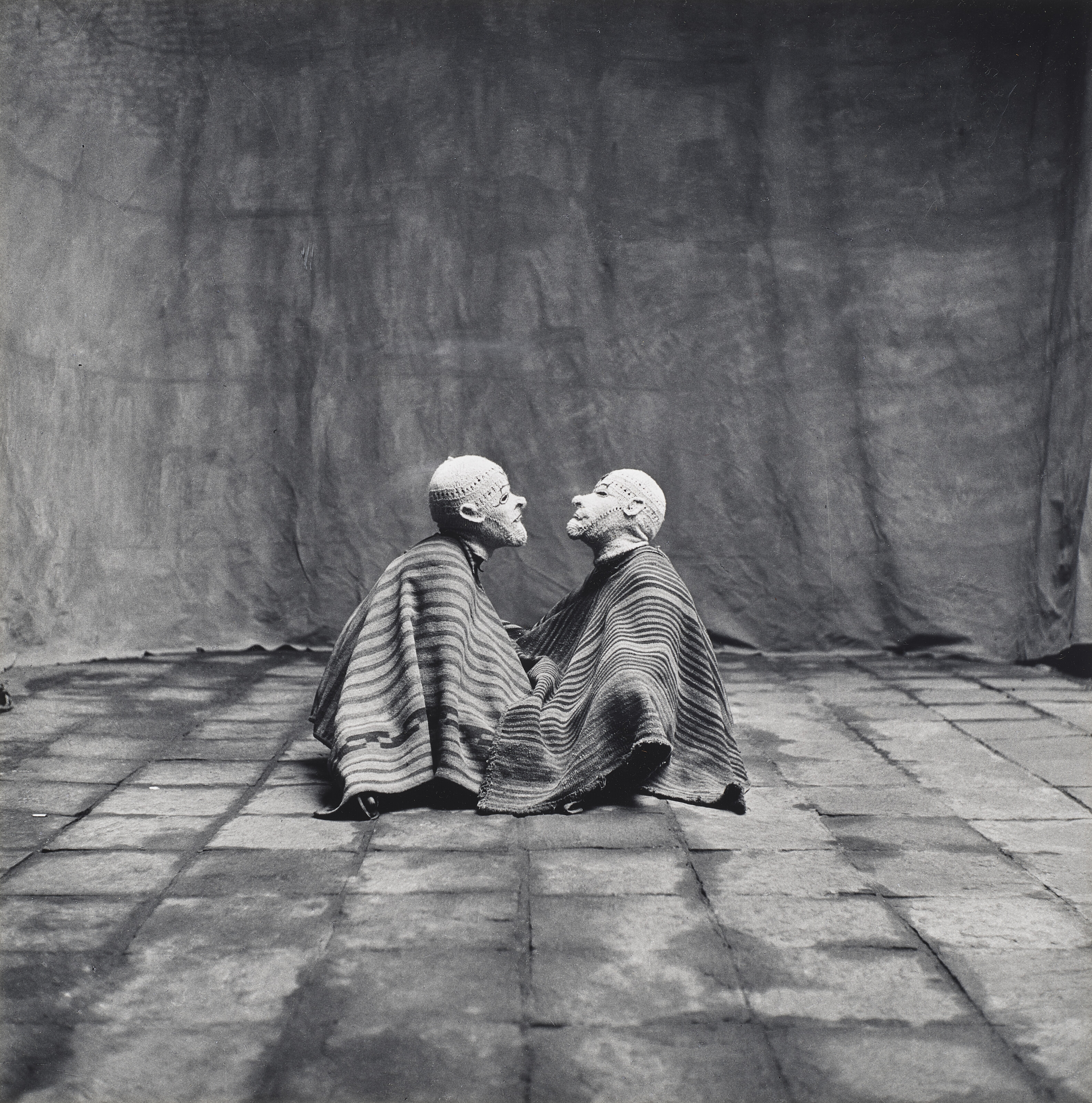 IRVING PENN (1917–2009), Two Men in White Masks, Cuzco, Peru, 1948