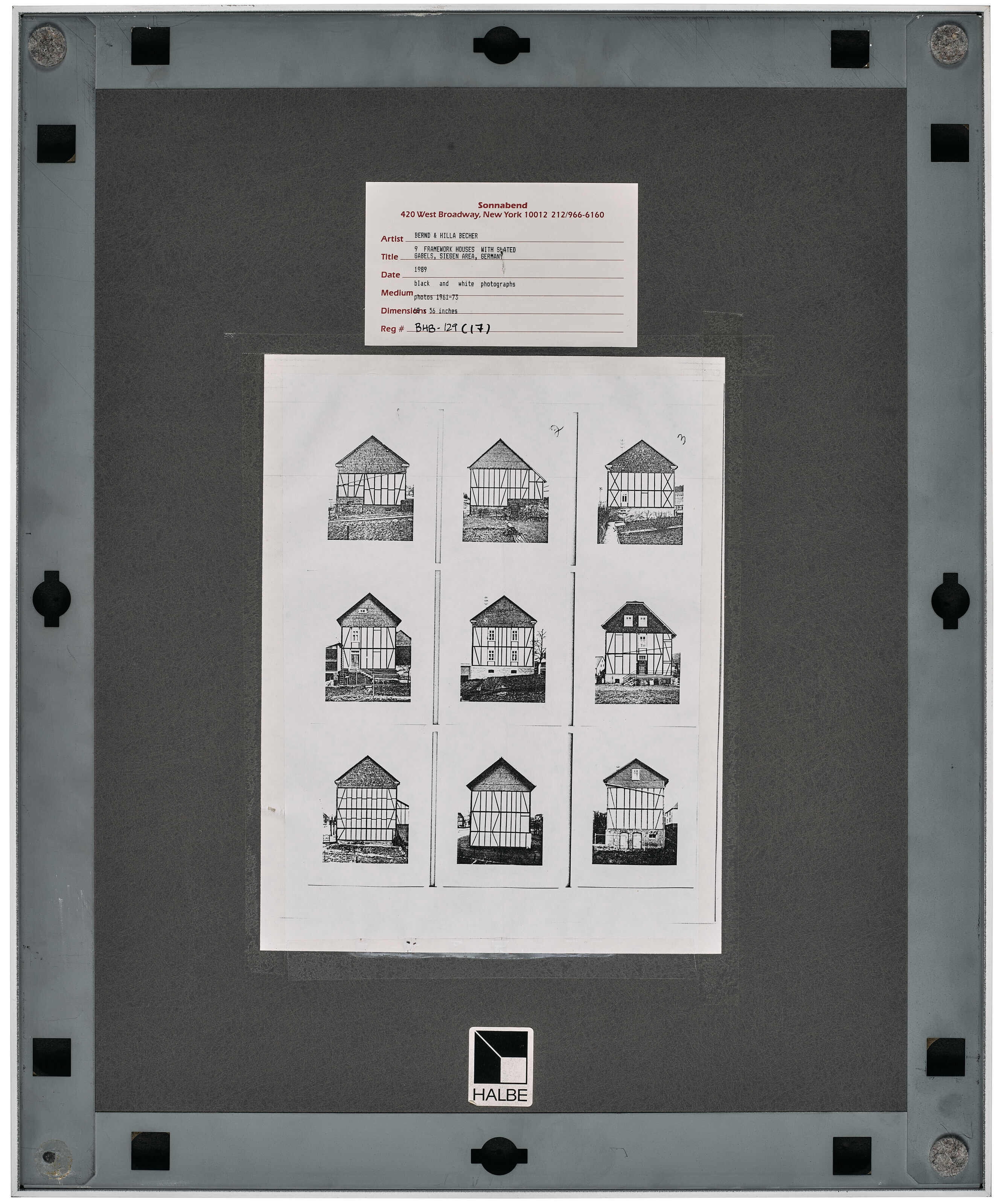 アート・デザイン・音楽 Framework Houses, Bernd&Hilla Becher Framework Houses: Becher, Bernd, Becher, Hilla