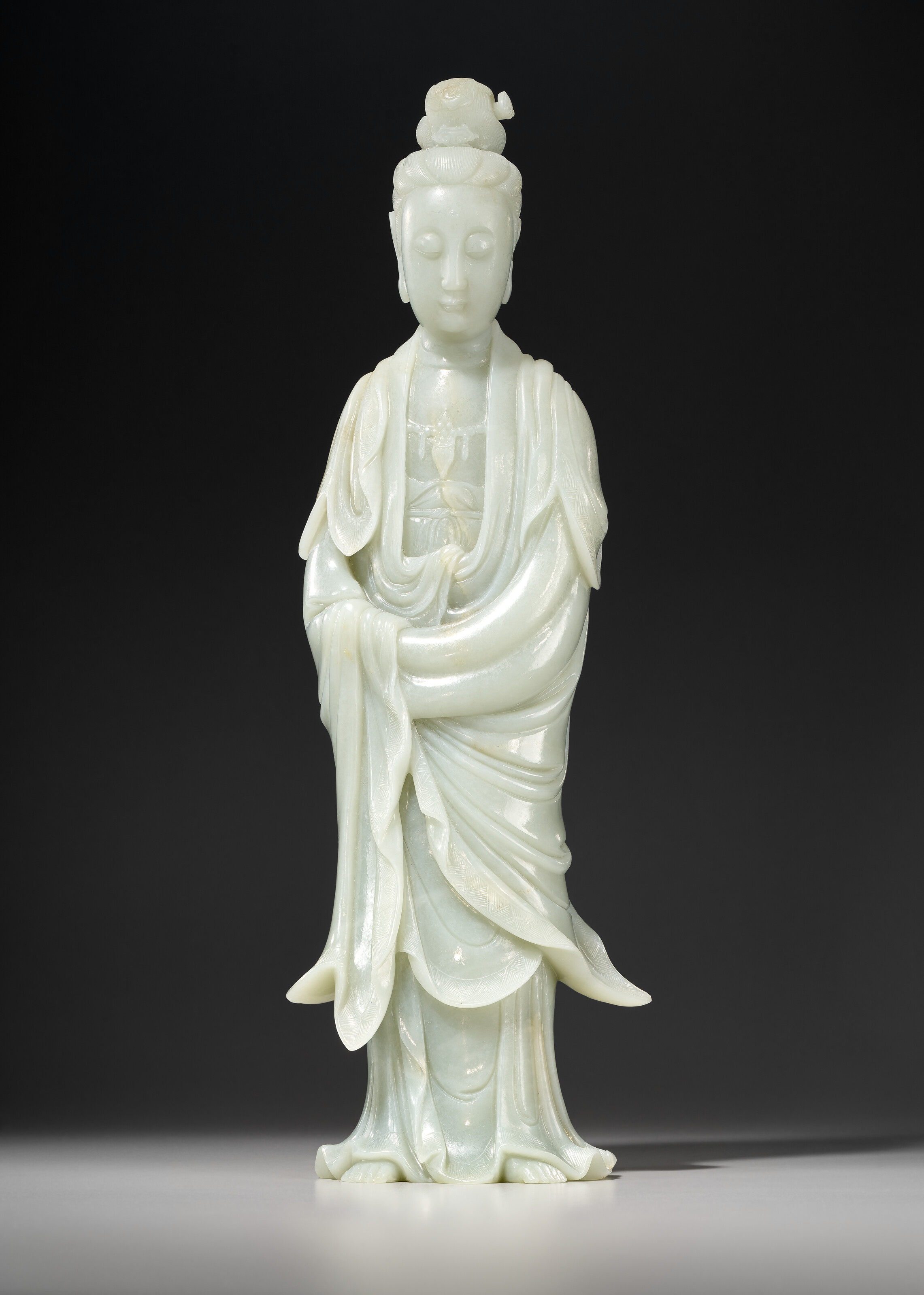A WHITE JADE FIGURE OF HAN XIANGZI, 18TH CENTURY | Christie's