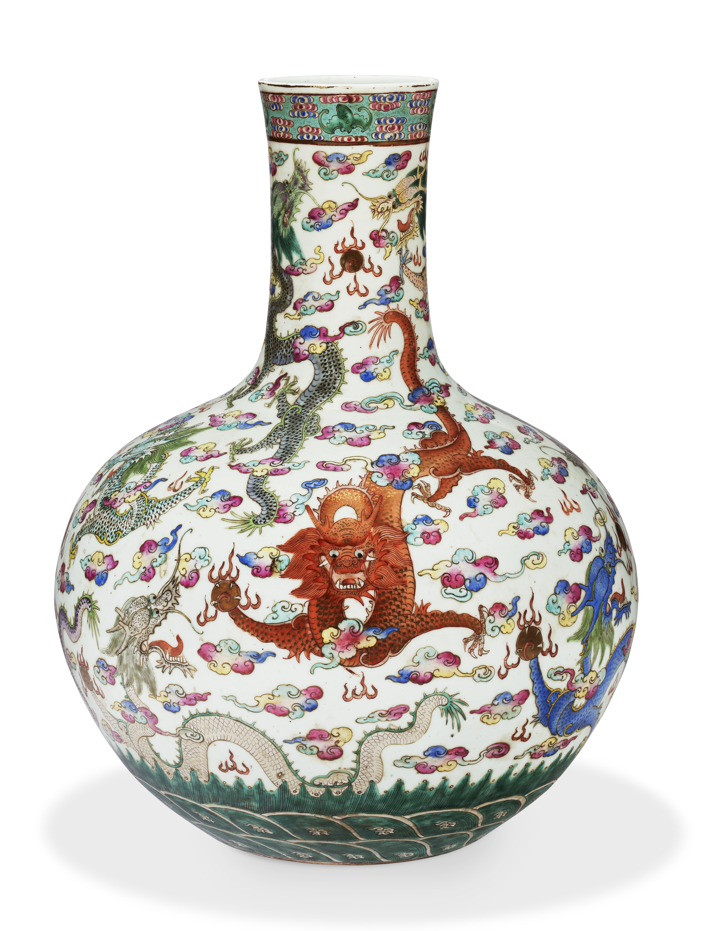 A RARE LARGE DOUCAI 'PHOENIX' VASE, 18TH CENTURY | Christie's