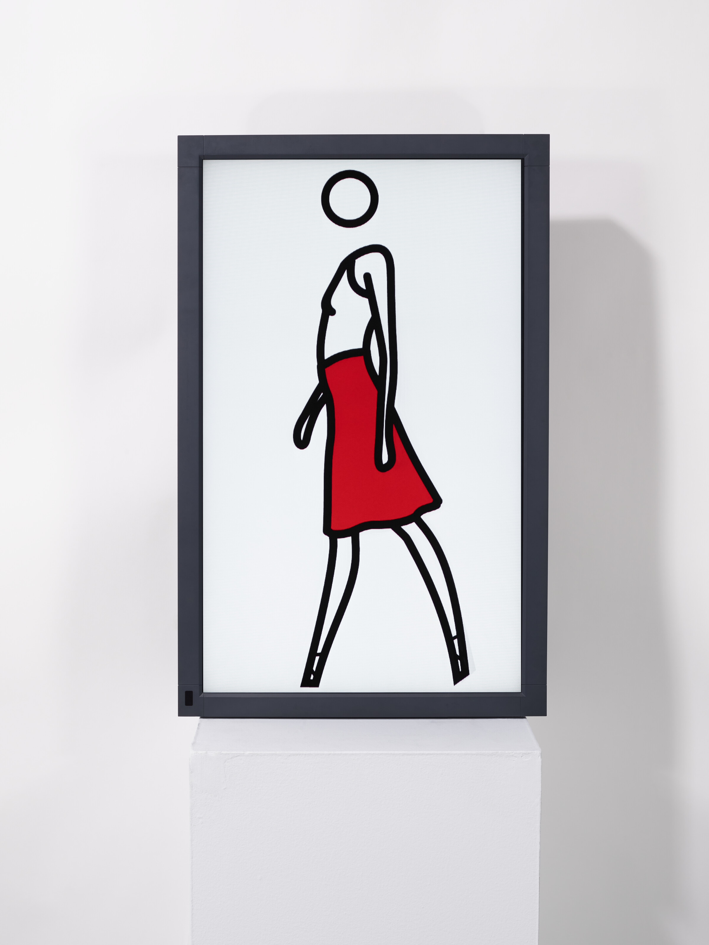 JULIAN OPIE (b. 1958), Suzanne walking in dress and top | Christie's