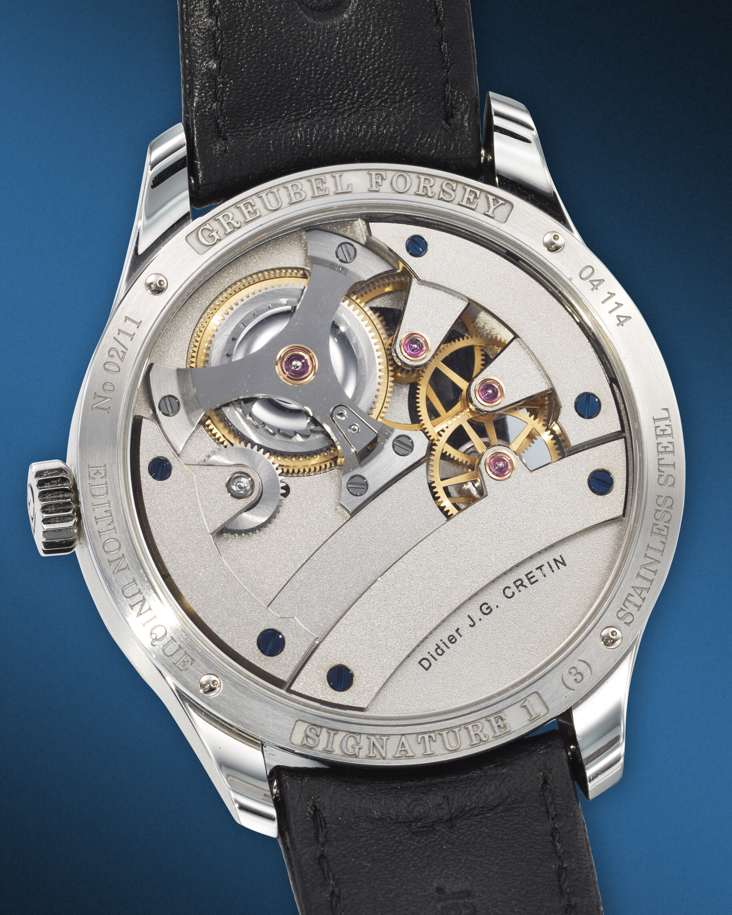 GREUBEL FORSEY & DIDIER J.G. CRETIN. A VERY RARE AND HIGHLY