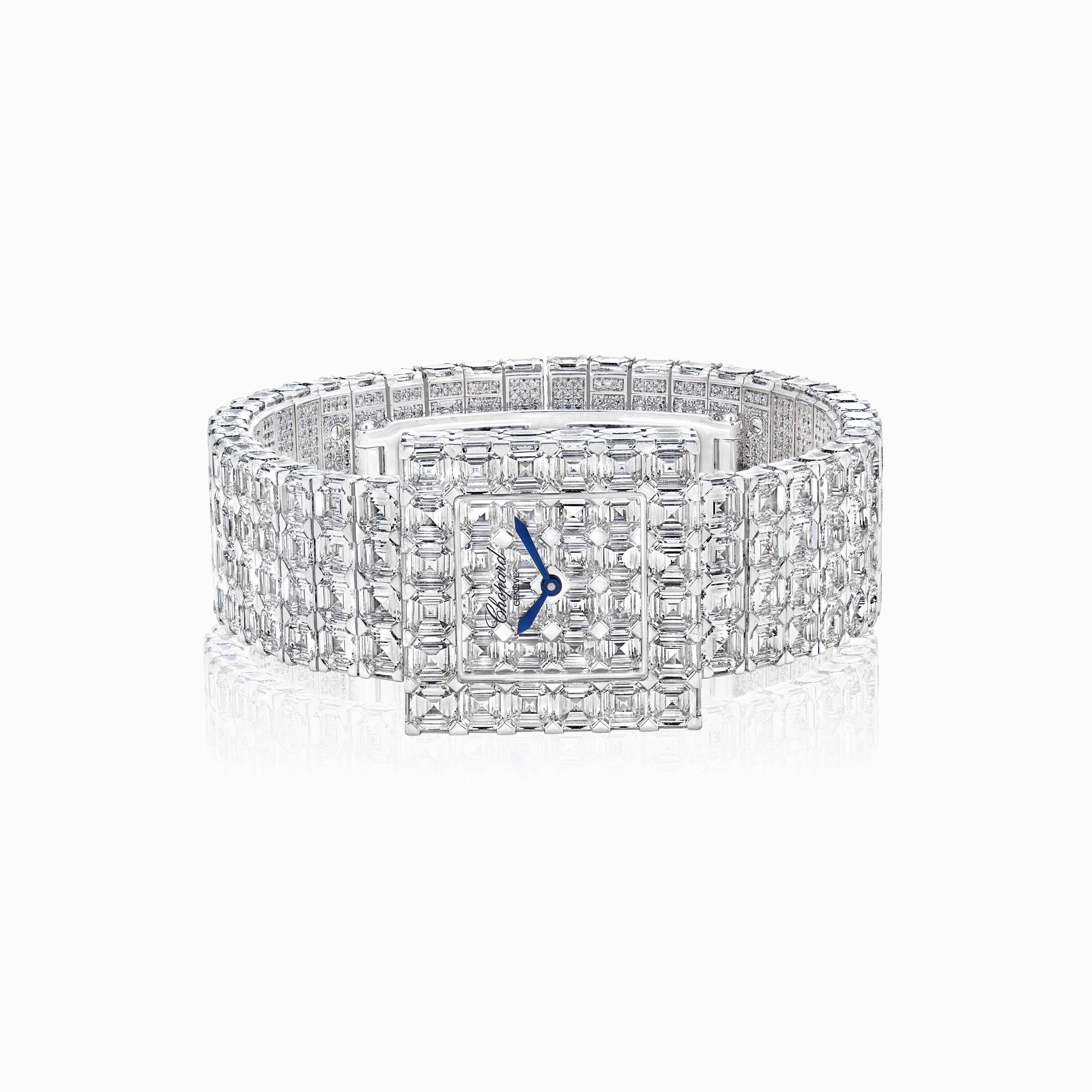 CHOPARD BY DE GRISOGONO DIAMOND 'SUPER ICE CUBE' WRISTWATCH