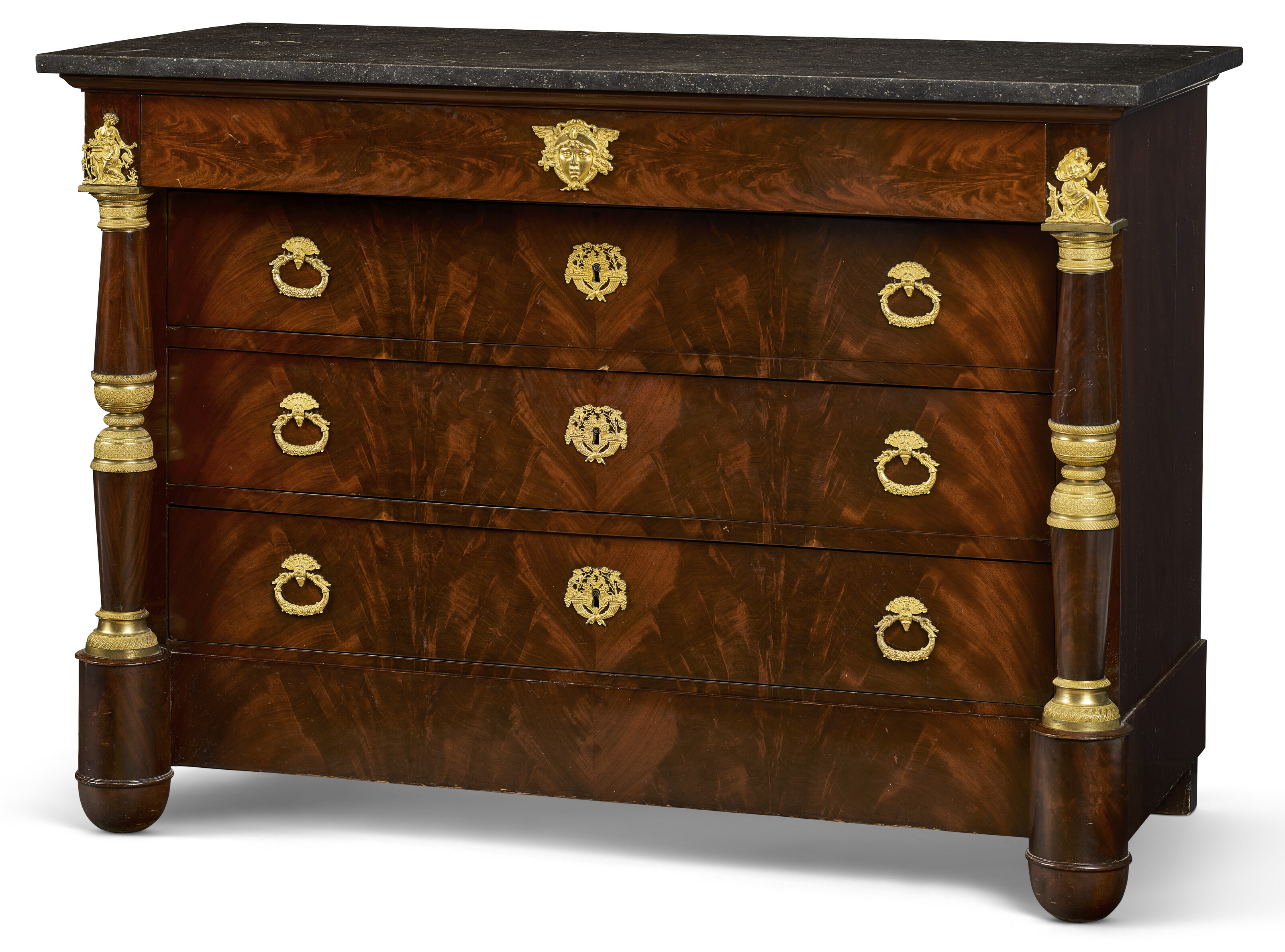 AN EMPIRE ORMOLU MOUNTED MAHOGANY COMMODE, CIRCA 1815 | Christie’s