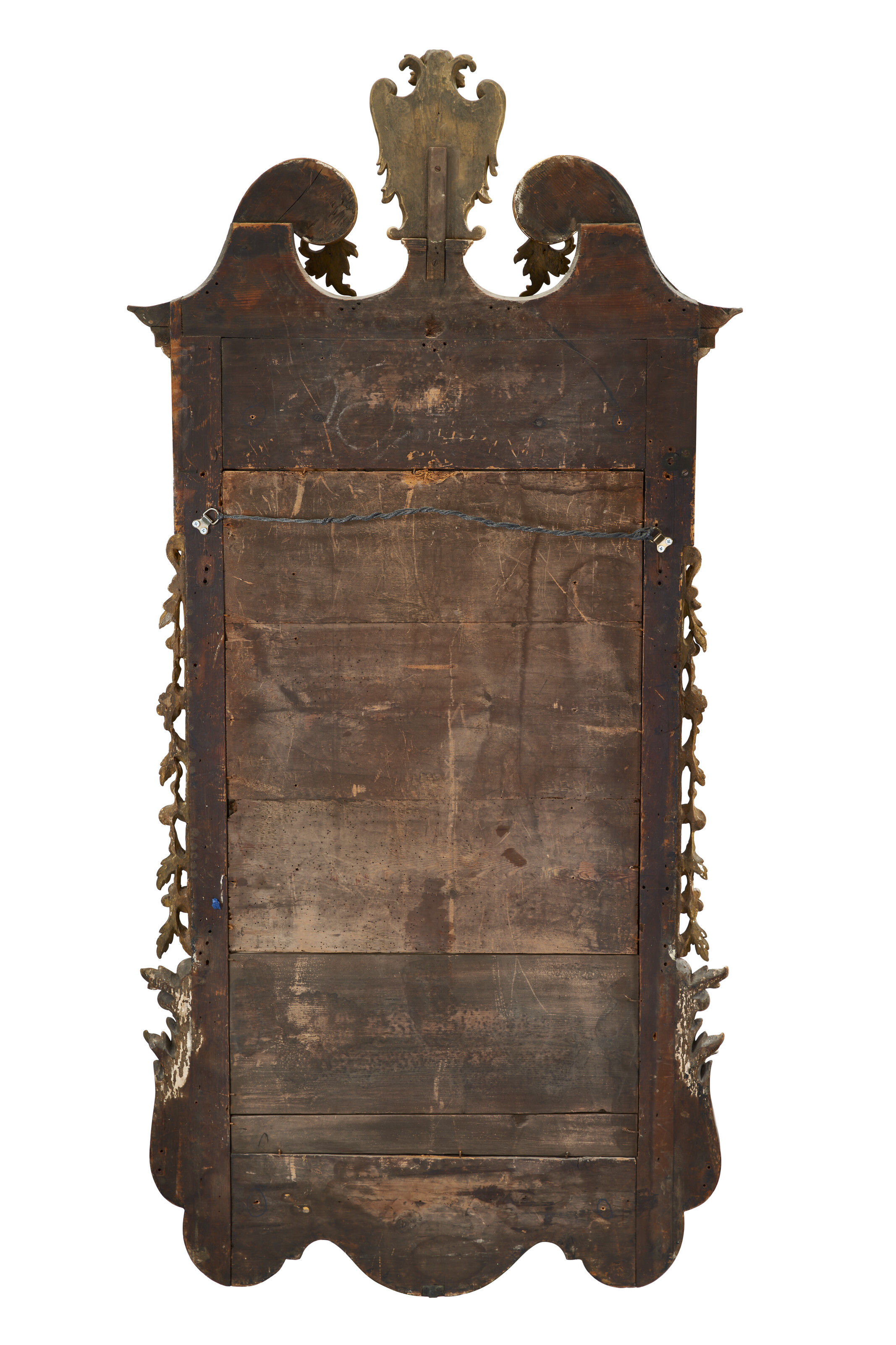 A GEORGE II WALNUT AND PARCEL-GILT MIRROR, CIRCA 1735 | Christie's