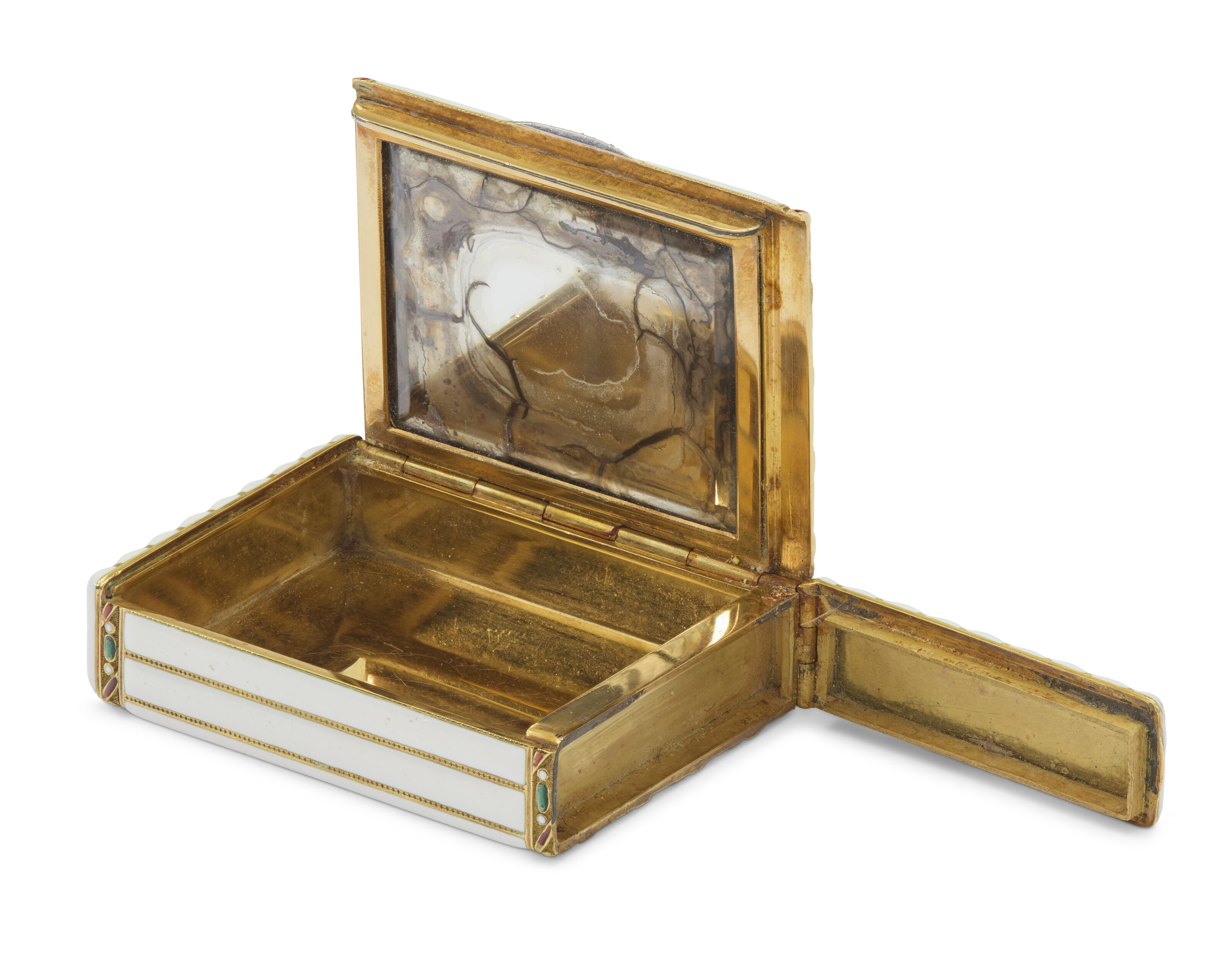 Antique Vesta Case – Black Umbrella Jewelry