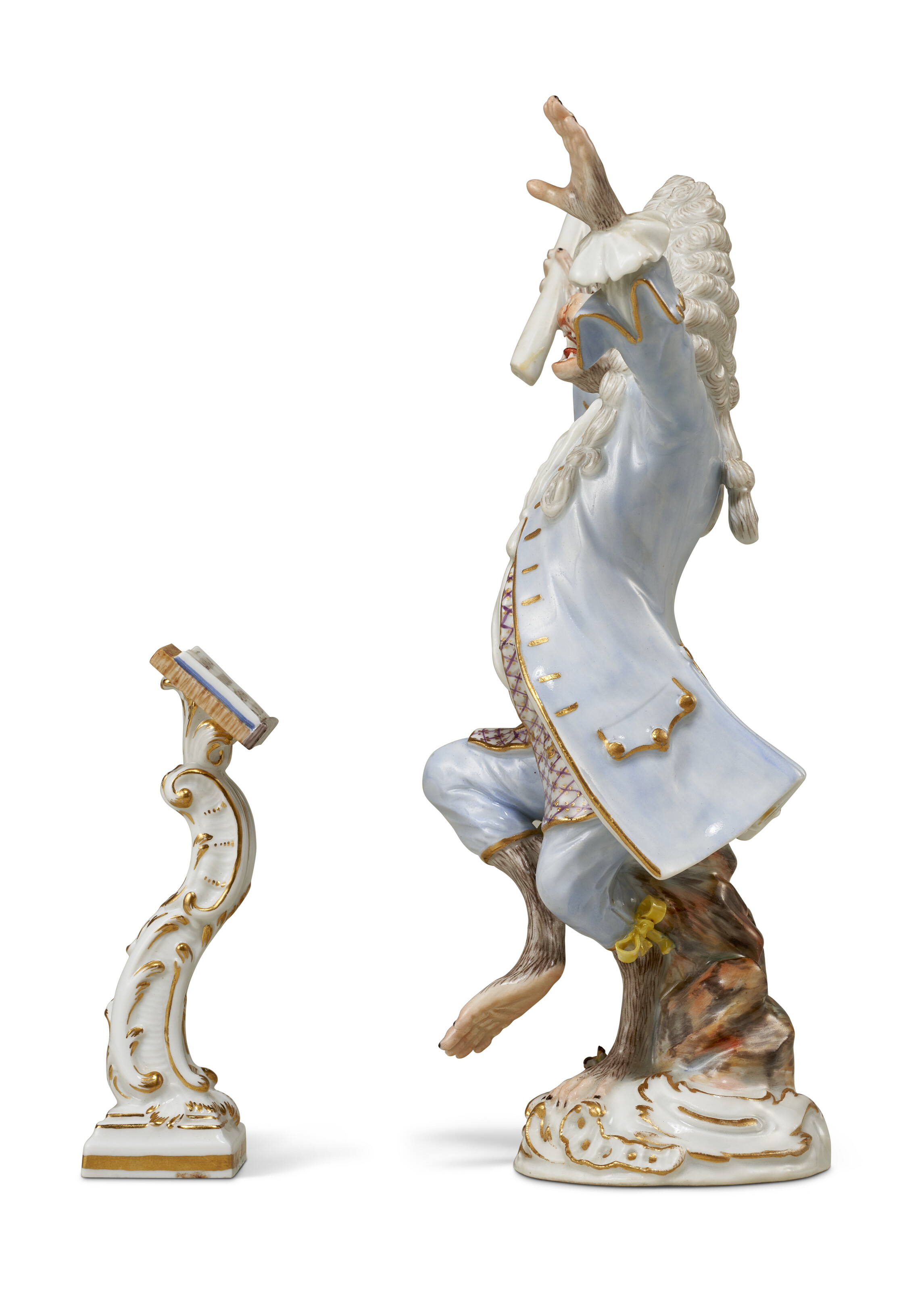 THIRTY-TWO MEISSEN PORCELAIN MONKEY BAND FIGURES, 19TH/20TH