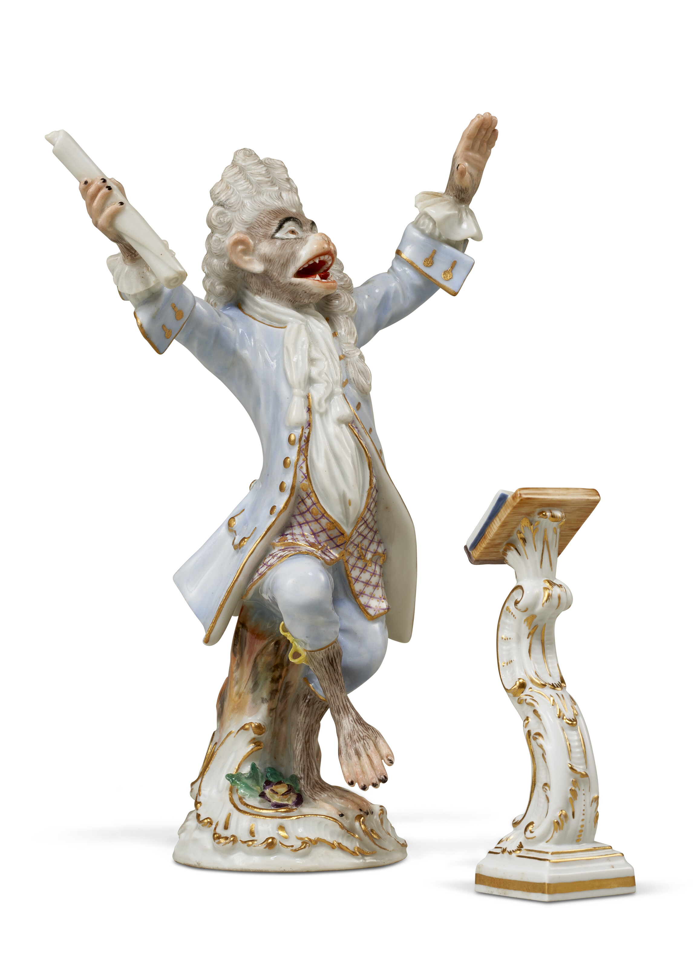 Meissen 陶磁器 ギターキャラクター フィギュア Meissen 陶磁器 ギターキャラクター フィギュア